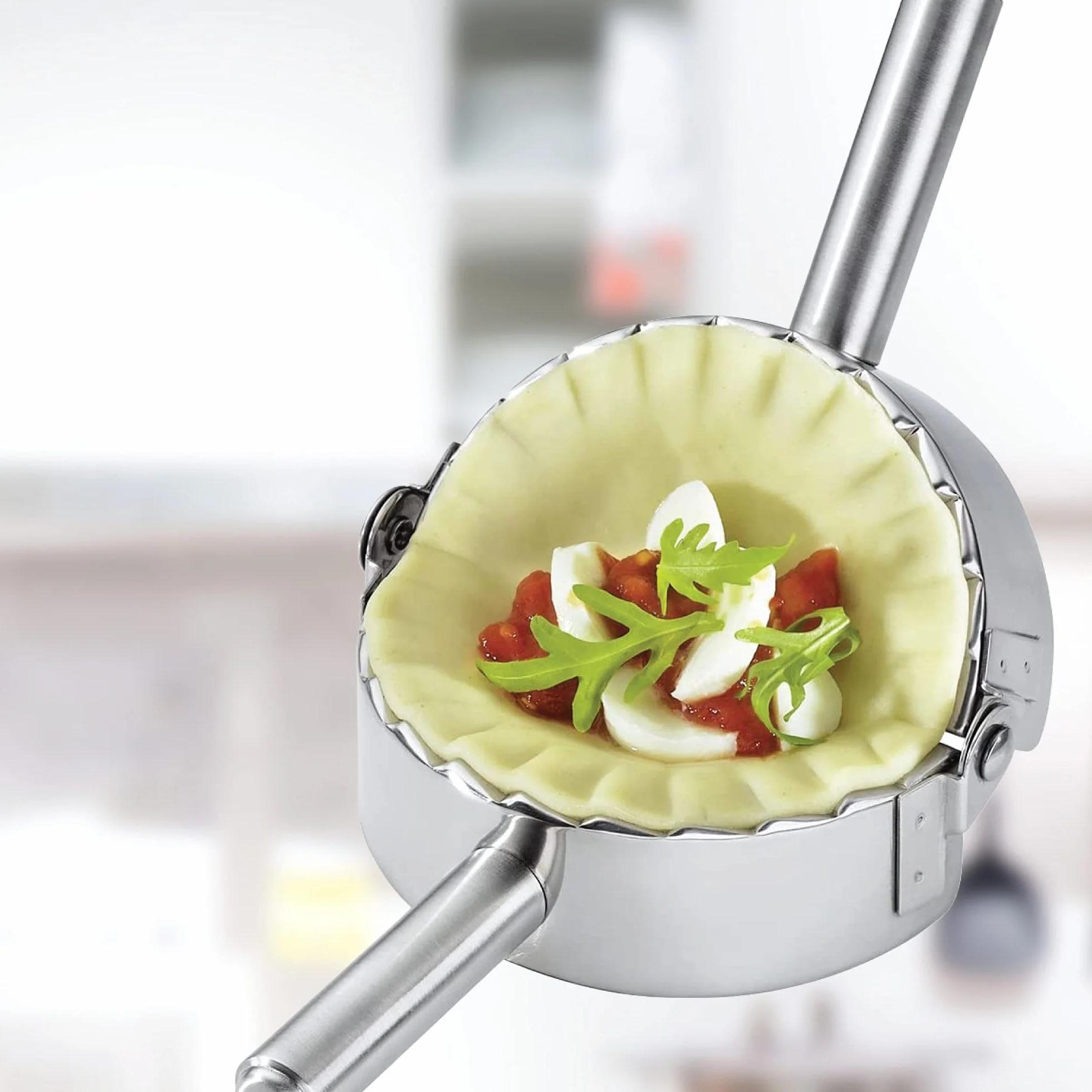Küchenprofi K0803512800 urządzenie do robienia pierogów ravioli, stal nierdzewna, srebrny