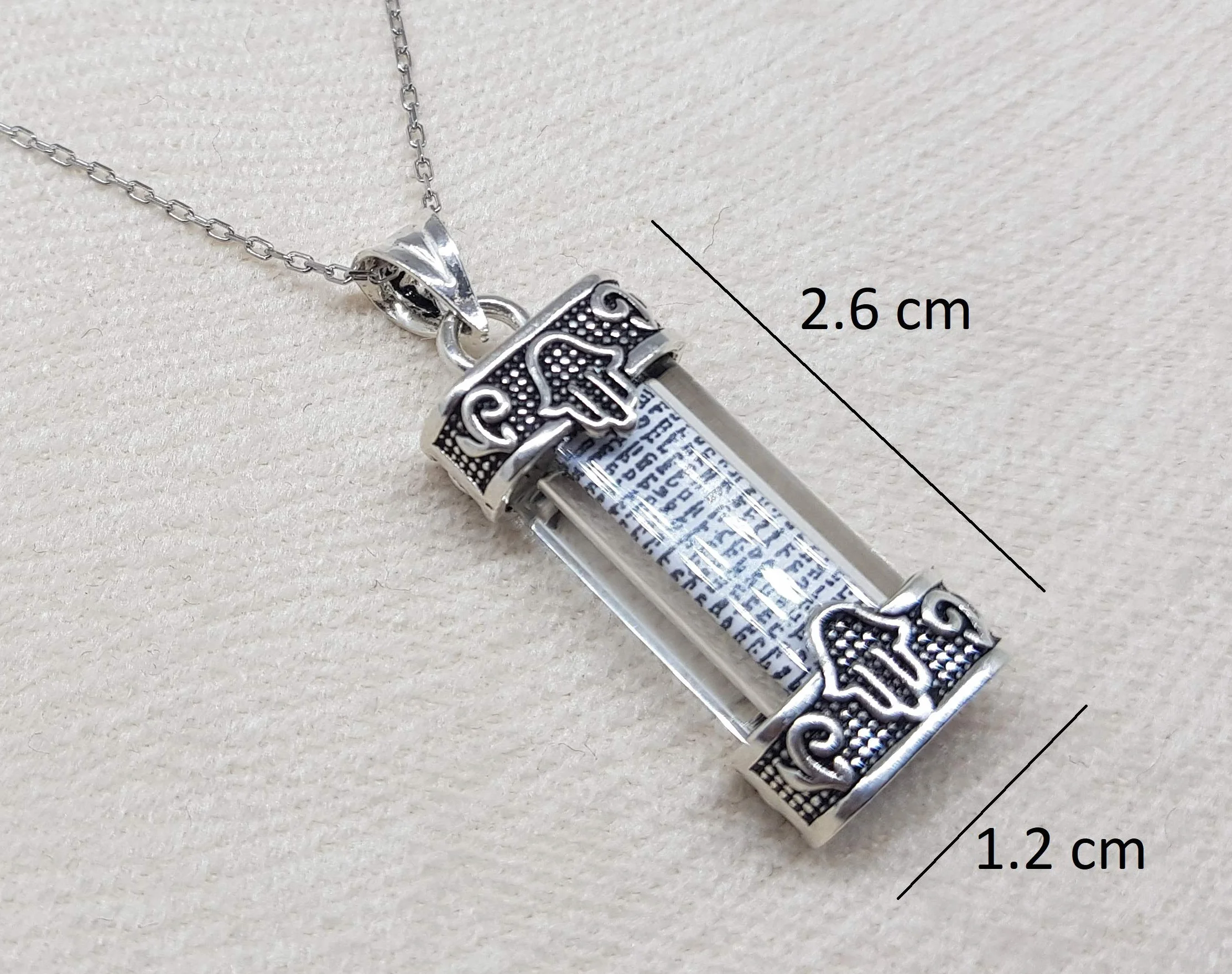 MYSTIC JEWELS by Dalia – Mesusa z łańcuchem linowym, srebro wysokiej próby 925