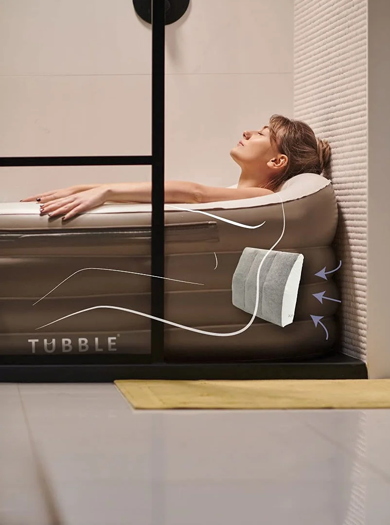 Tubble What-a-Pillow Wygodna poduszka do kąpieli wodna szarobrązowy