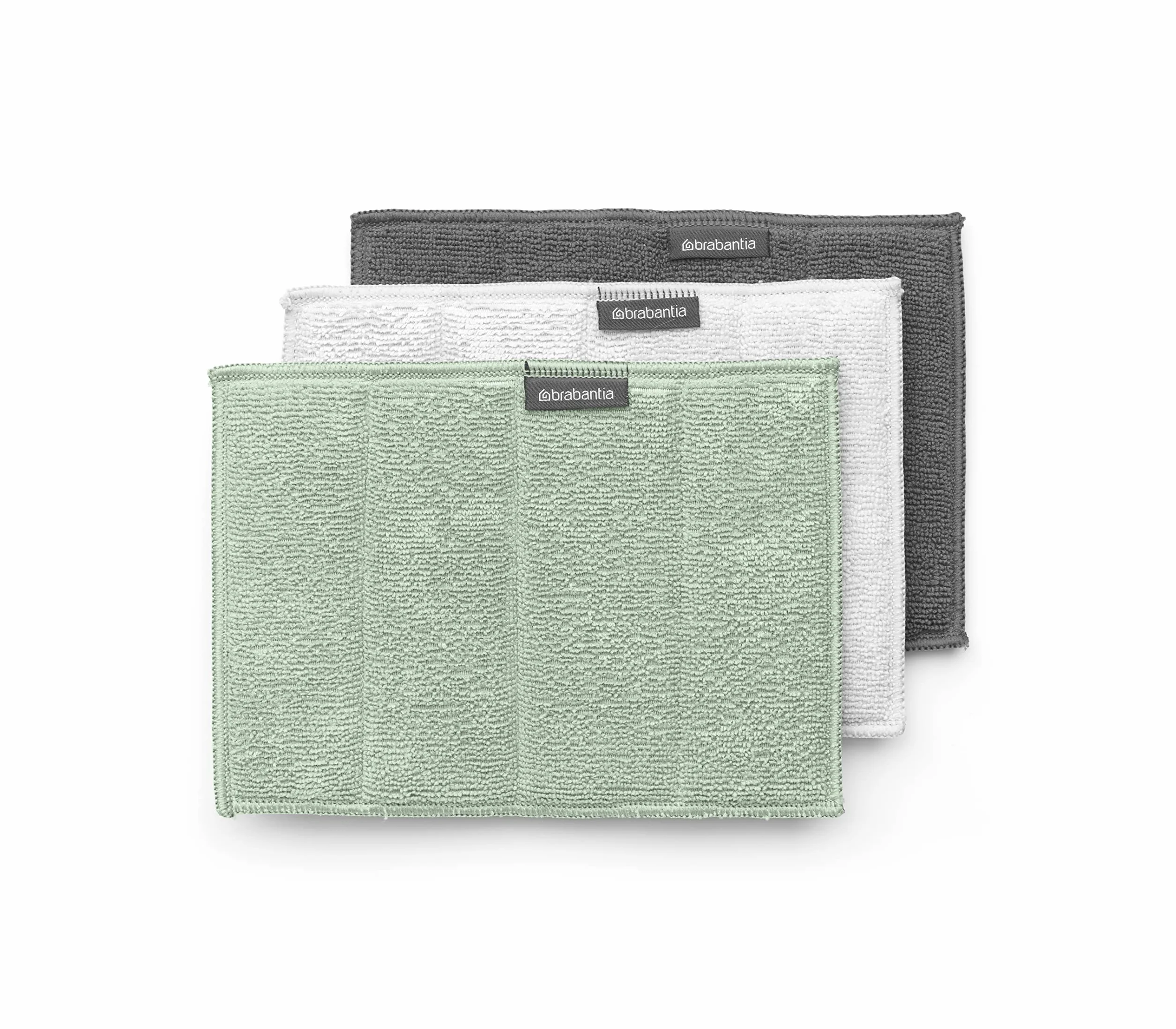 Brabantia Sinkside Podkładki Czyszczące z Mikrofibry Zestaw 3 - Jade Green