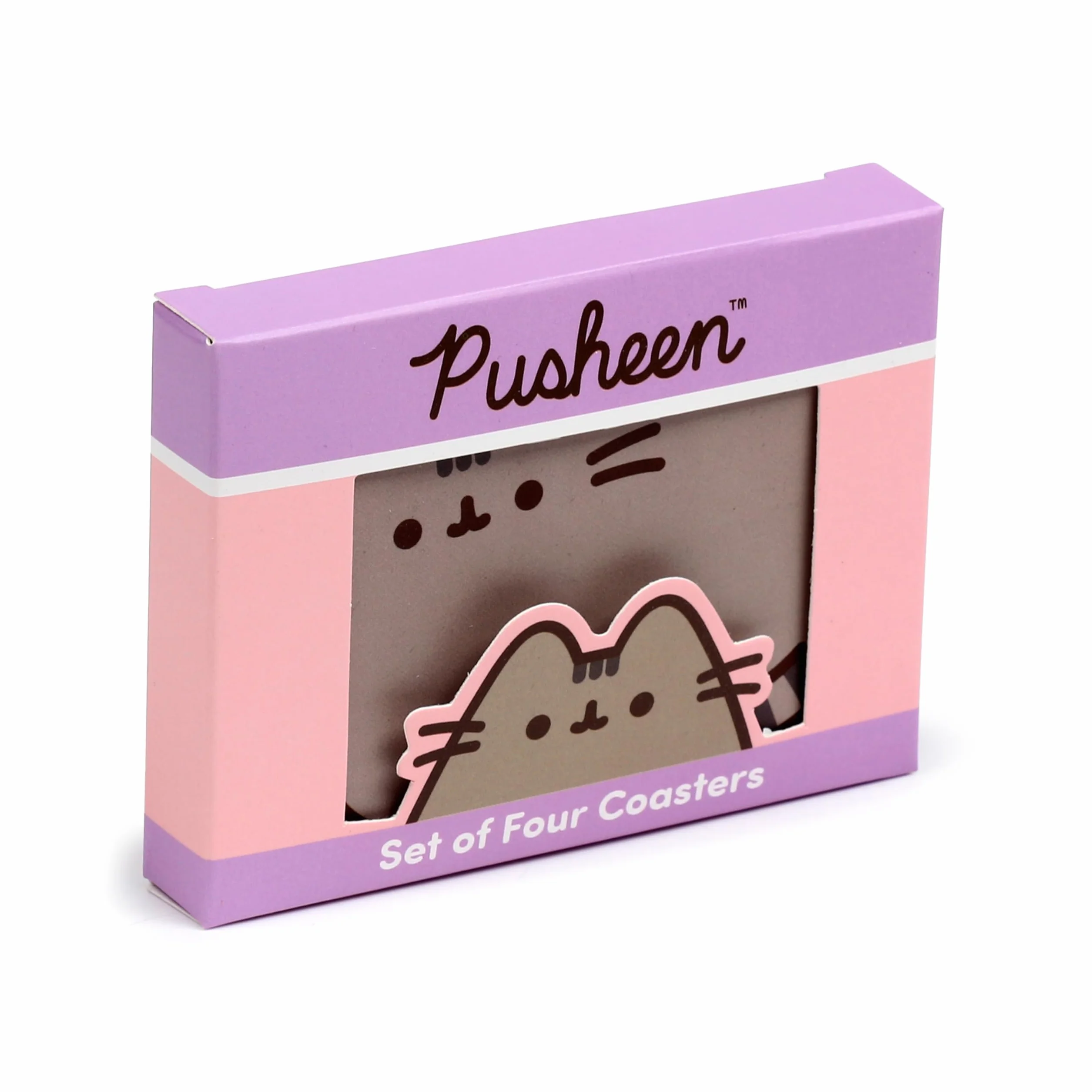 Pusheen the Cat Set of 4 Shaped Cork Coasters