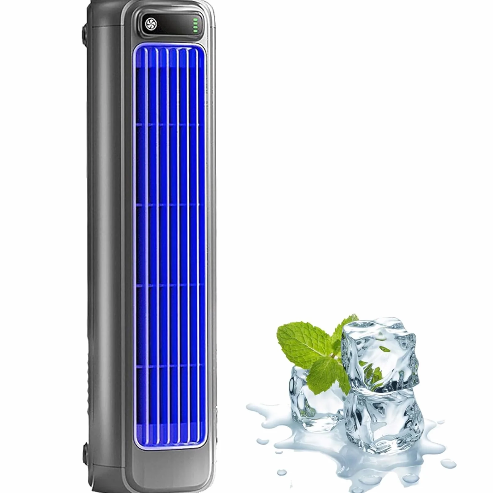 Cooling Ace Przenośny klimatyzator z wentylatorem chłodzącym 3 prędkości, ekran dotykowy LED, ładowanie USB