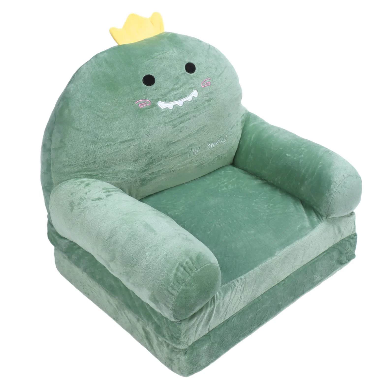 Sofa dla Malucha, Rozkładana Kanapa dla Dzieci, Rozkładany Leżak 2 w 1, Kanapa do Spania z Kreskówek dla Dzieci, Rozkładana Sofa, Miękkie Pluszowe Meble Dziecięce do Pokoju Zabaw