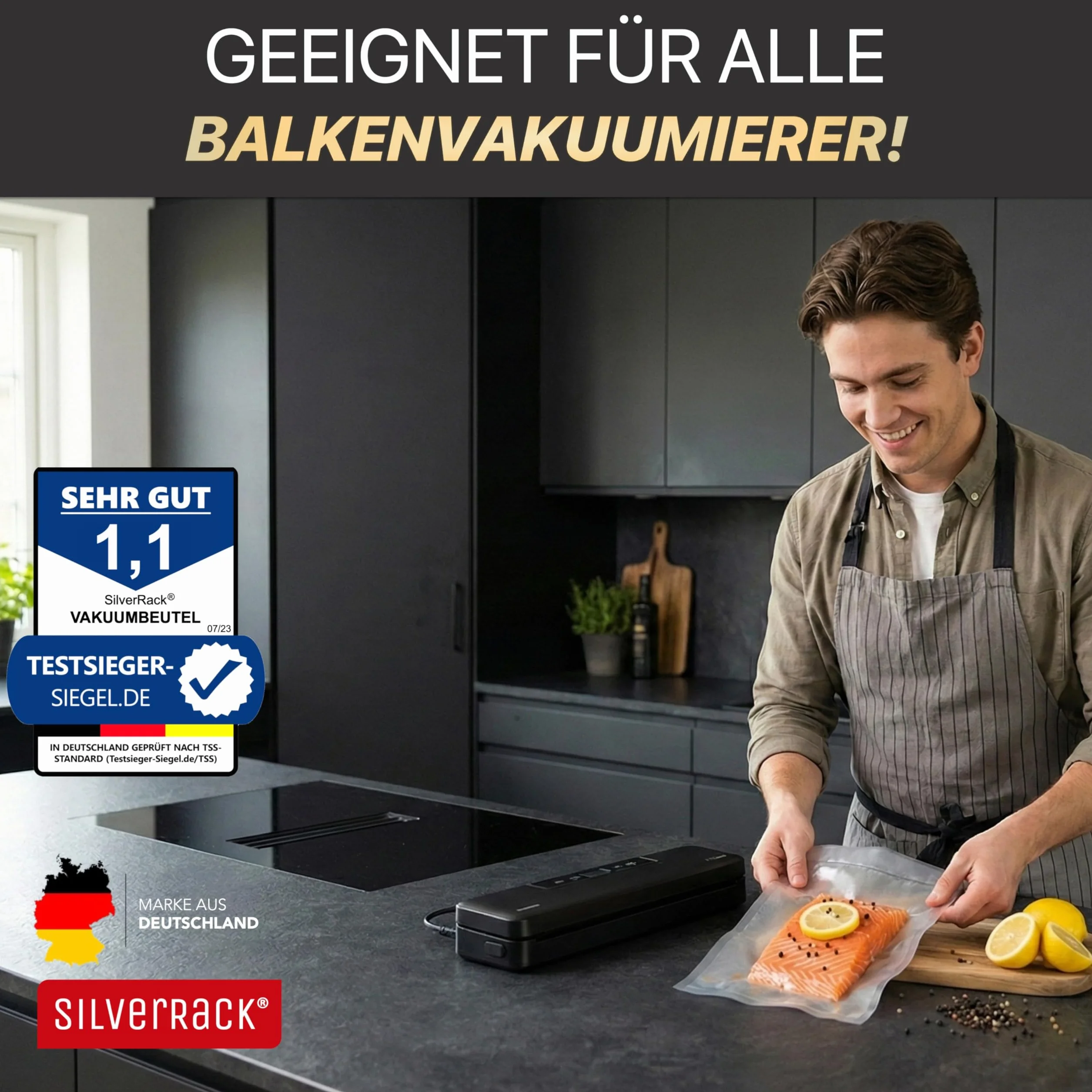 Rolka do pakowania próżniowego 16 x 600 cm – nie zawiera BPA, mocna, odporna na rozerwanie, pasuje do wszystkich urządzeń