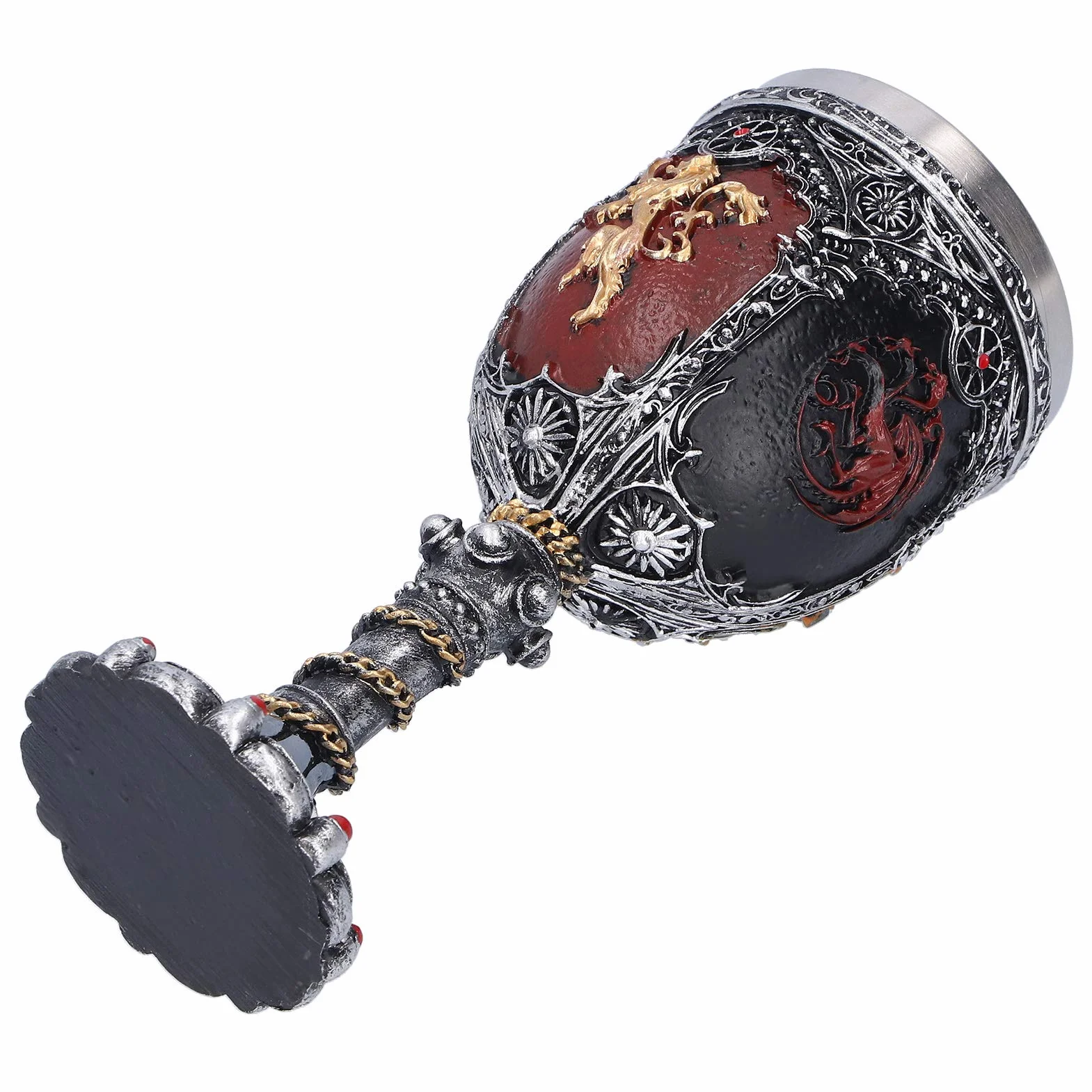 Kufel do Piwa z Unikalnym Wzorem 3D Viking, Naczynia do Picia na wodę, Kielich do Wina Kubek Whisky na Halloween Bar Party Supplies Dekoracje Urodzinowe (18x7cm)