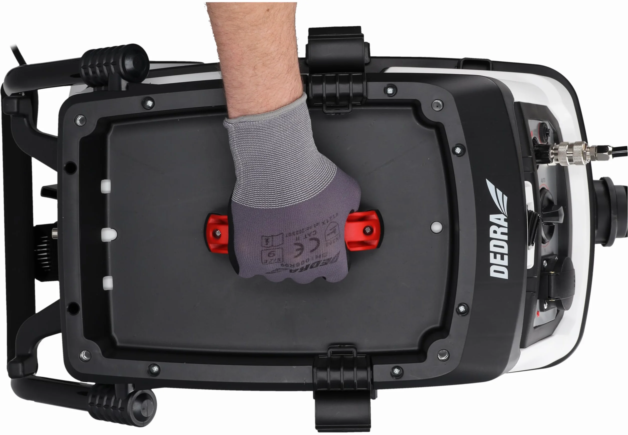 DEDRA DED6609P odkurzacz przemysłowy z automatycznym czyszczeniem filtra i podłączanym systemem sprężonego powietrza, klasa filtra M, waga 17,4 kg, moc ssania 24 kPa, pojemnik 40 l DEDRA DED6609P