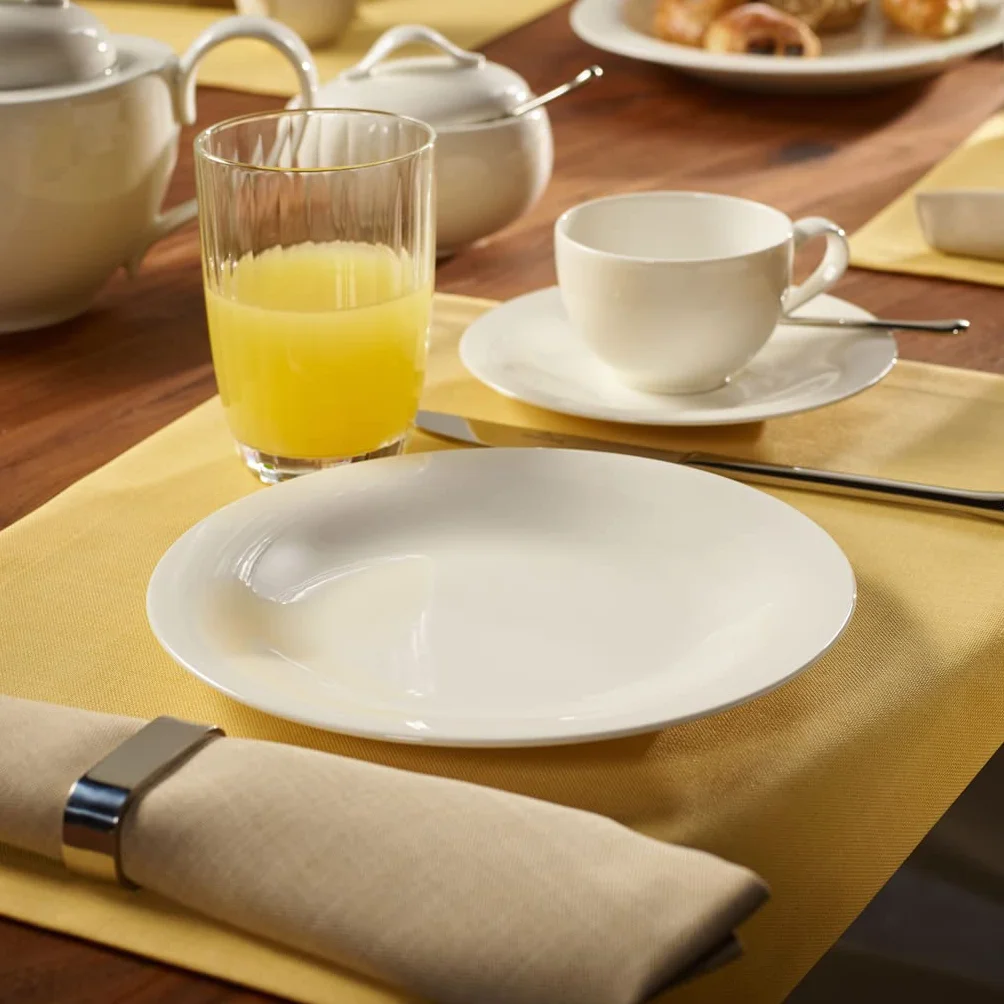 Villeroy und Boch New Cottage Basic talerz śniadaniowy, porcelana premium, 21 cm, biały