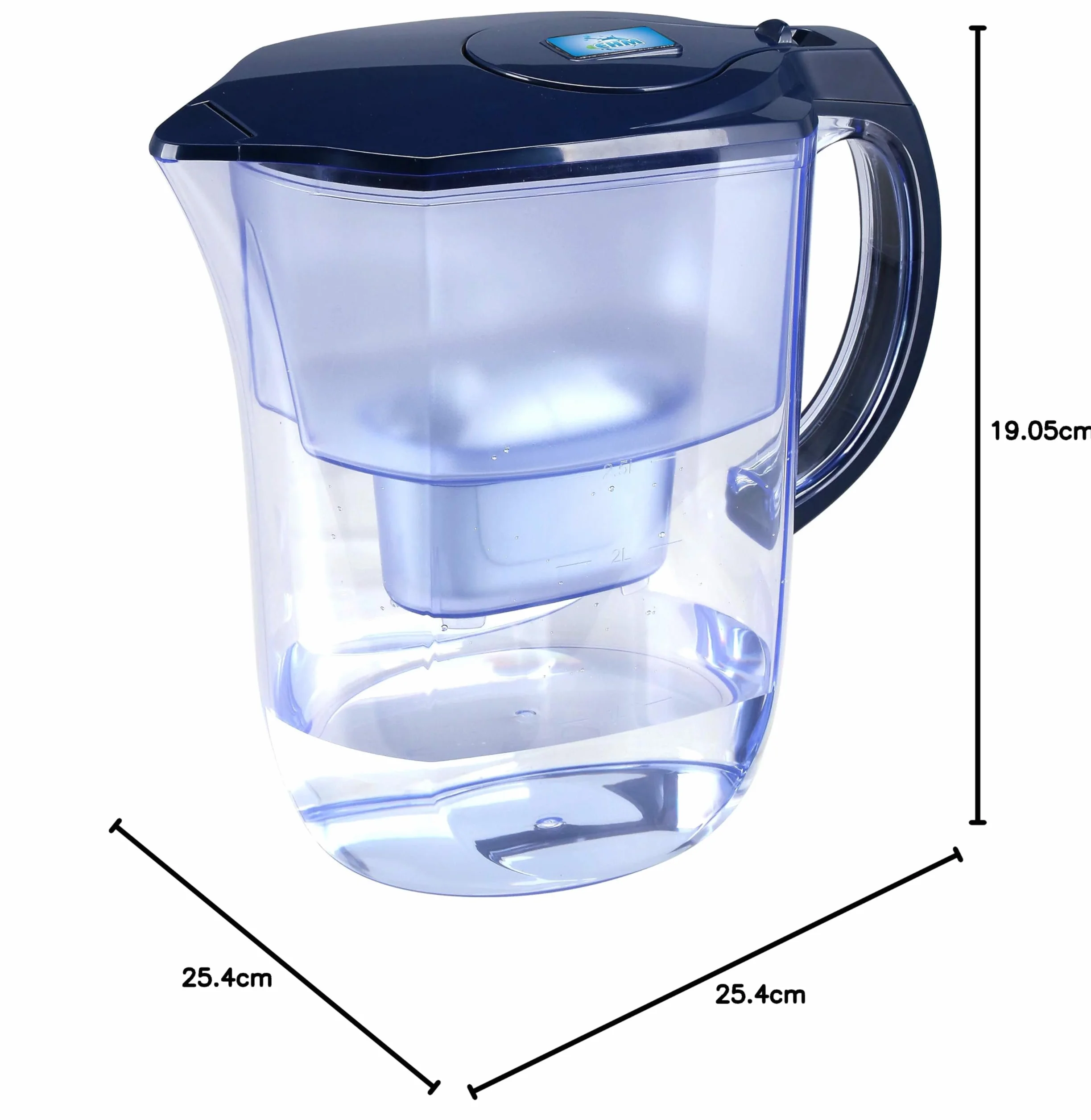 Ehm Ultra Premium alkaliczny dzbanek z filtrem do wody – 3,8 l, filtr z węglem aktywnym – bez BPA, zdrowa, czysta i wolna od toksyn, mineralizowana woda alkaliczna w ciągu kilku minut – do 9,5 pH-2023