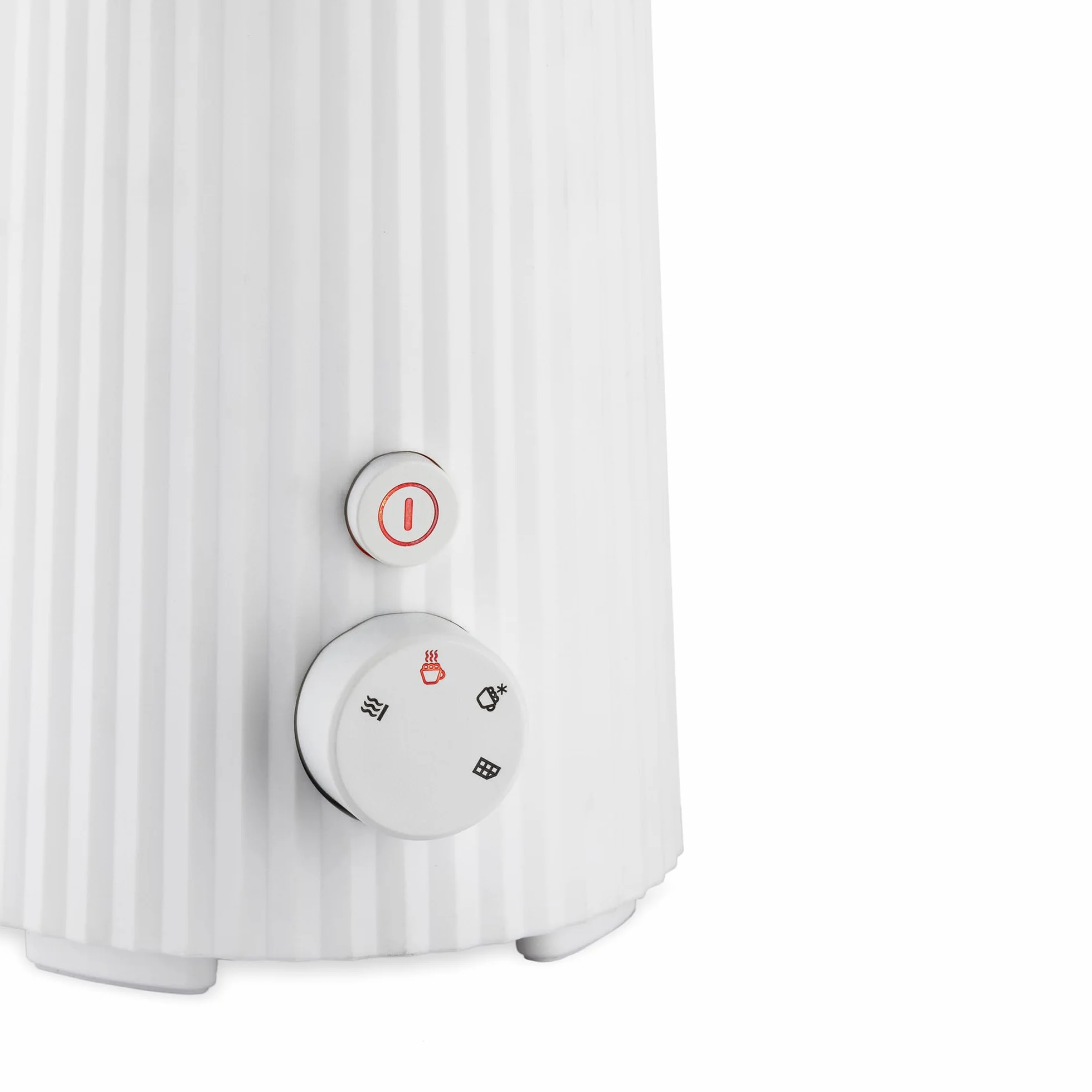 Alessi Plissé MDL13 W wielofunkcyjny spieniacz do mleka indukcyjnego, z żywicy termoplastycznej, dzbanek ze stali nierdzewnej 18/10, wtyczka europejska 600 W, 35 cl, biały