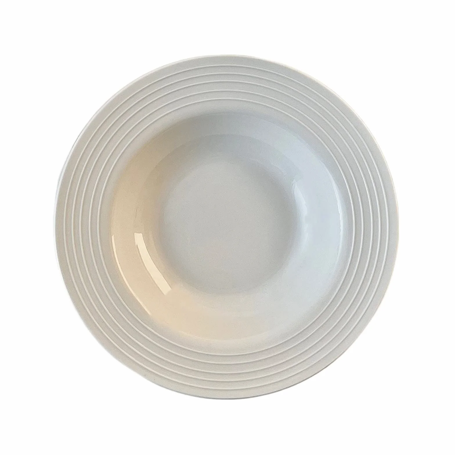zastawa stołowa Ceramiczny talerz na makaron Czysta biała miska na makaron Domowy talerz zupy Restauracja Kawiarnia Miska sałatkowa Prosty talerz deserowy Okrągły głęboki talerz zestaw zastawy stołowe