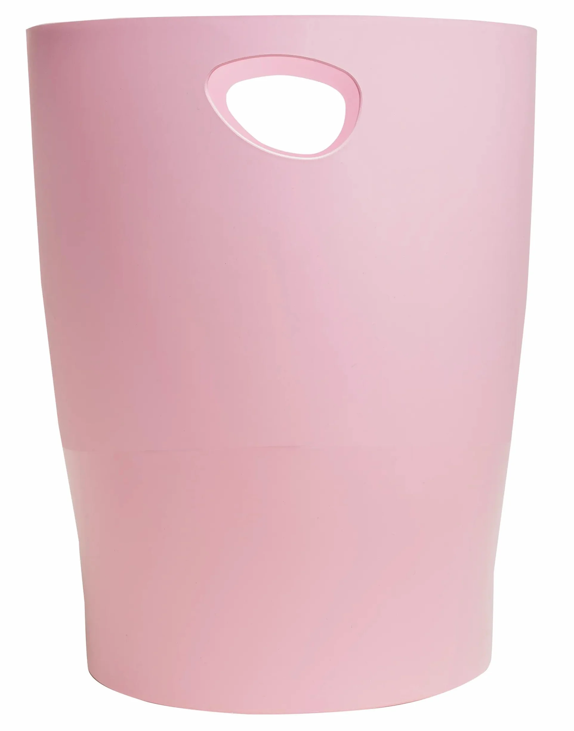 EXACOMPTA - Nr ref. 45371D - 1 kosz na papier z uchwytami ECOBIN Autentik - Duża pojemność 15 litrów - Wymiary 26,3 x 26,3 x 33,5 cm - do biura lub domu - Candy Pink