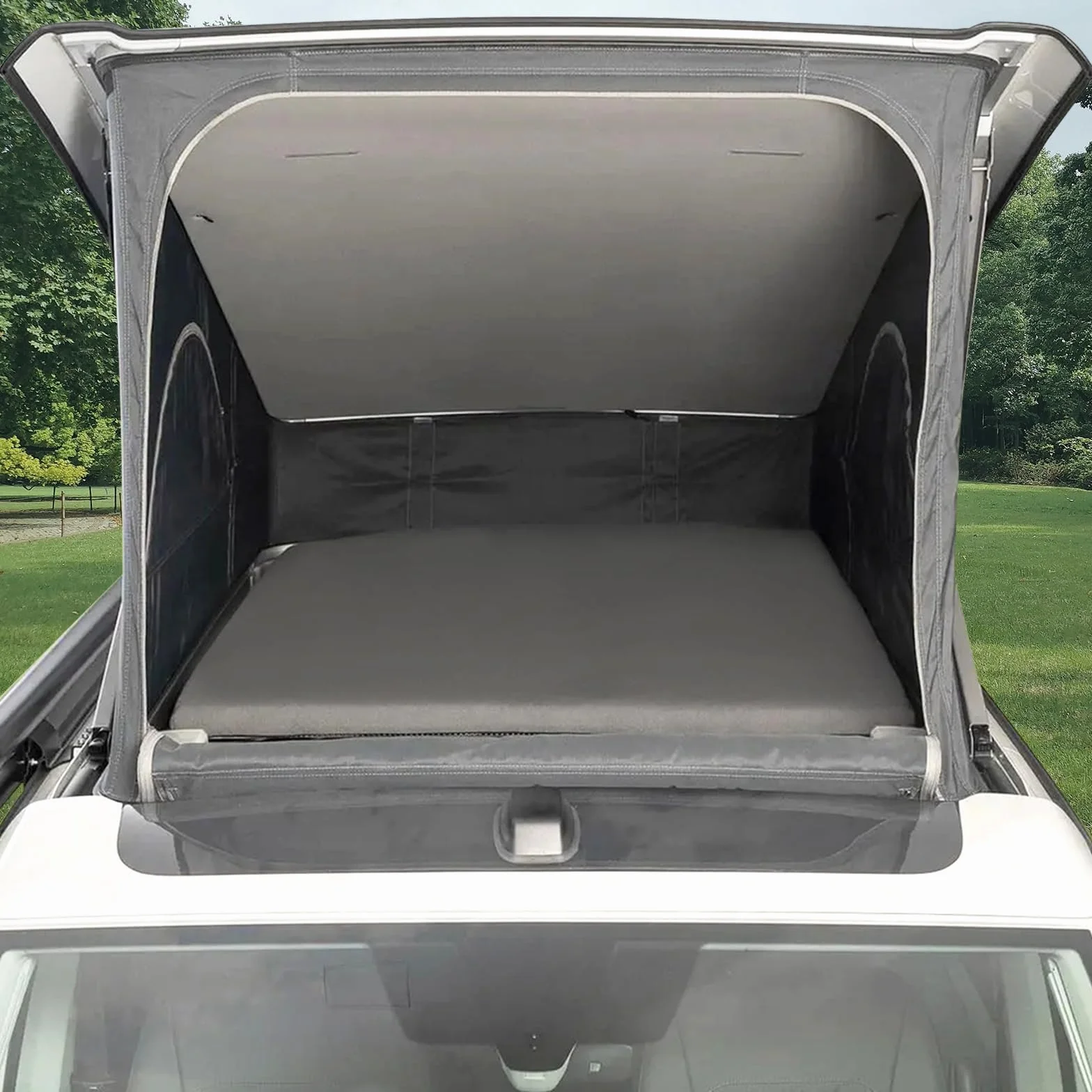 Prześcieradło z gumką do przyczepy kempingowej VW California T6.1, dach rozkładany, na tylne łóżko, łóżko piętrowe, zamiennik do przyczepy kempingowej, szare prześcieradło z gumką, do kampera