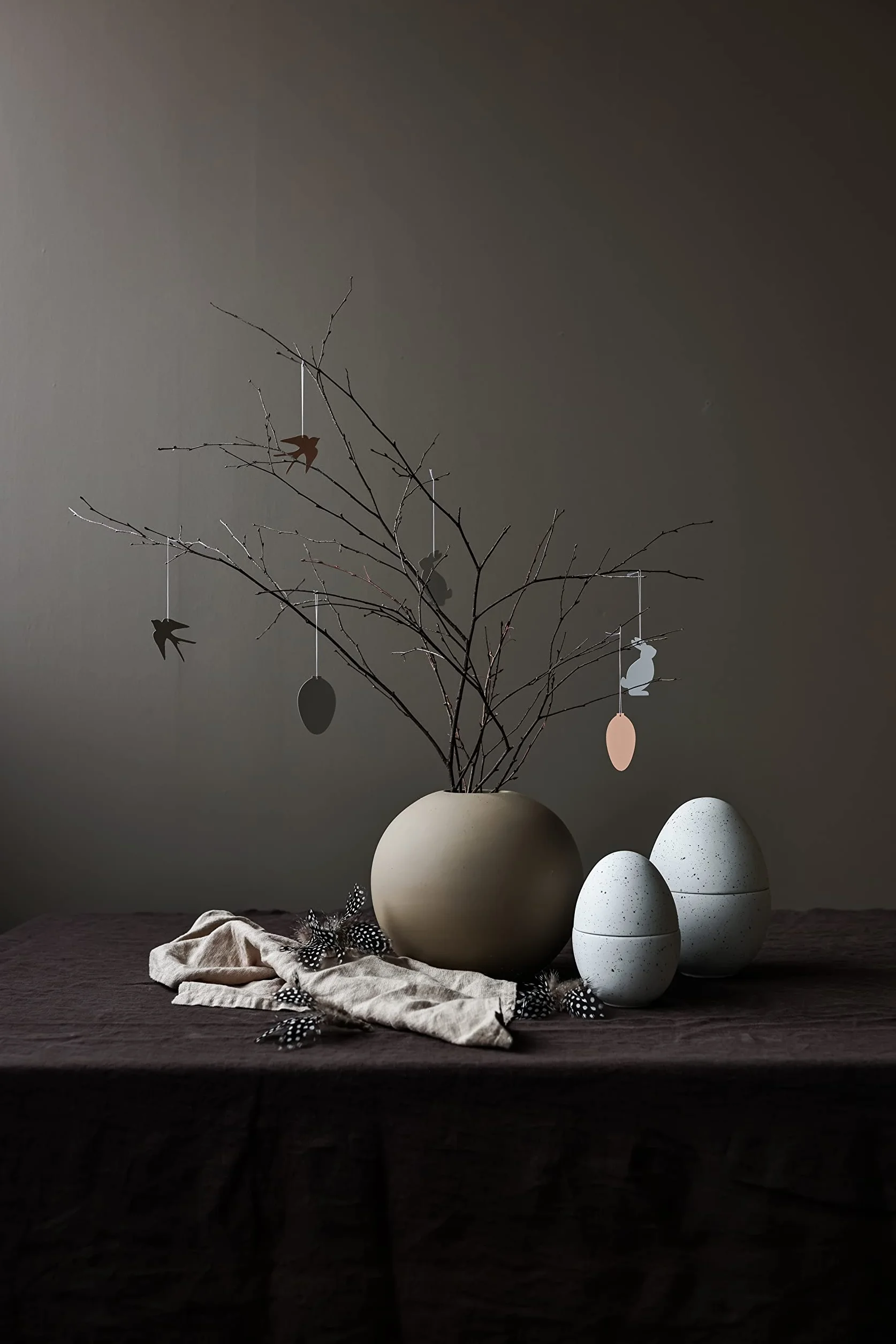 Cooee Design Bonboniera 18 cm biała, miska na cukierki, dekoracja wielkanocna