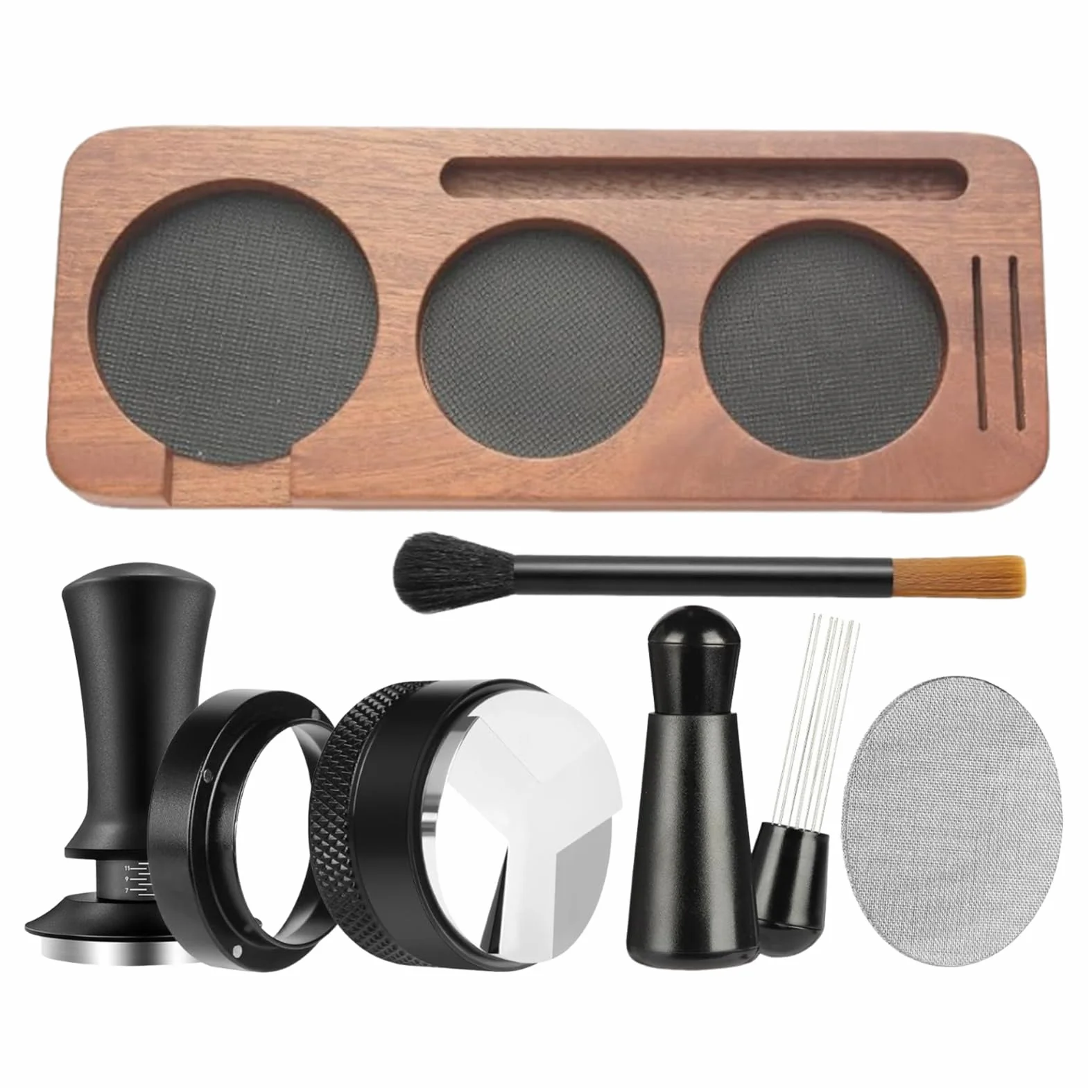 Zestaw tamperów do kawy 58mm Akcesoria do ubijania kawy | Tamper do espresso do użytku komercyjnego Do kawiarni, biura, na blat kuchenny, użytku domowego, w kuchni, zastosowań