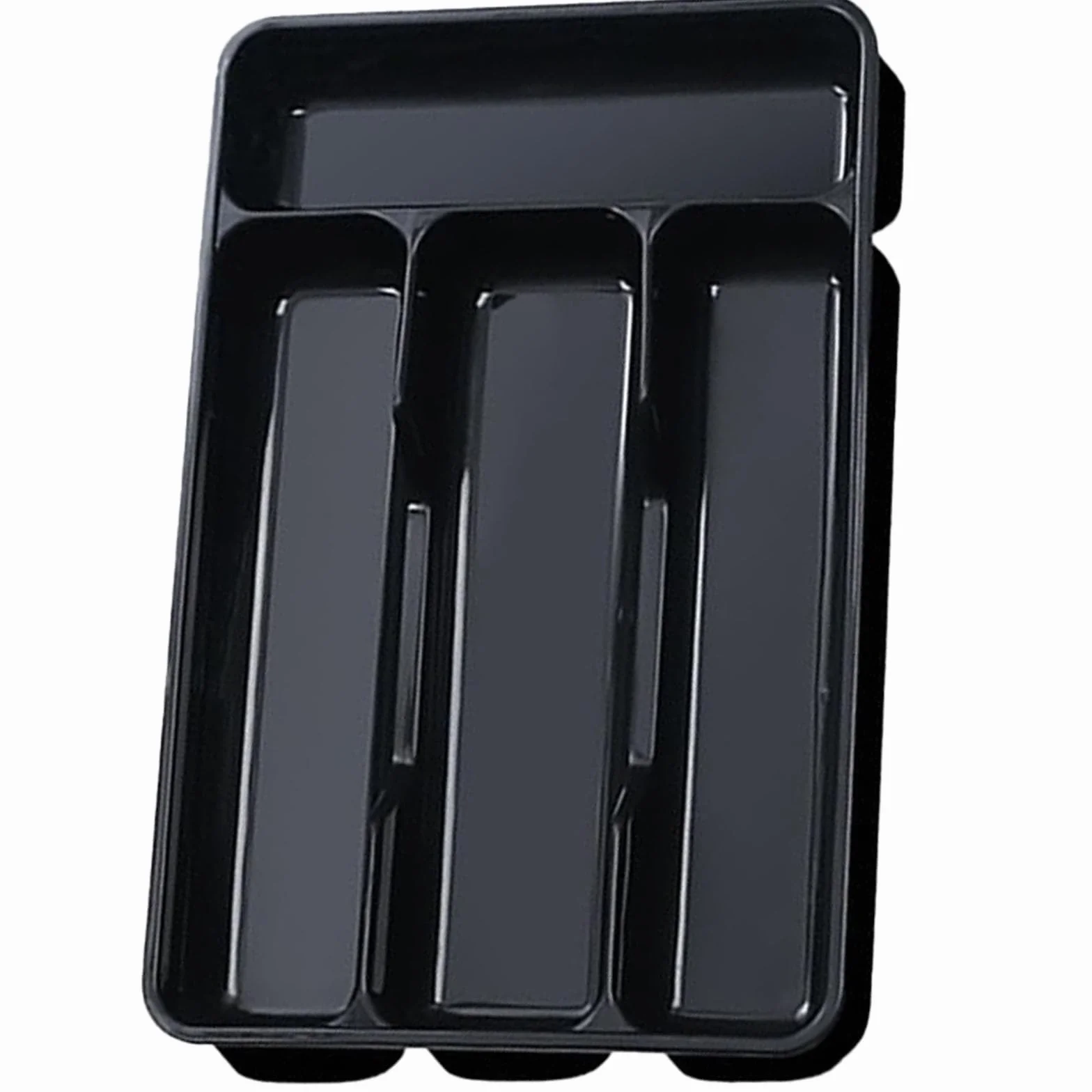 Duży organizer do szuflad na sztućce z możliwością rozszerzenia od 53 do 81 cm, plastikowa taca na przybory kuchenne bez BPA, regulowane sztućce i sztućce
