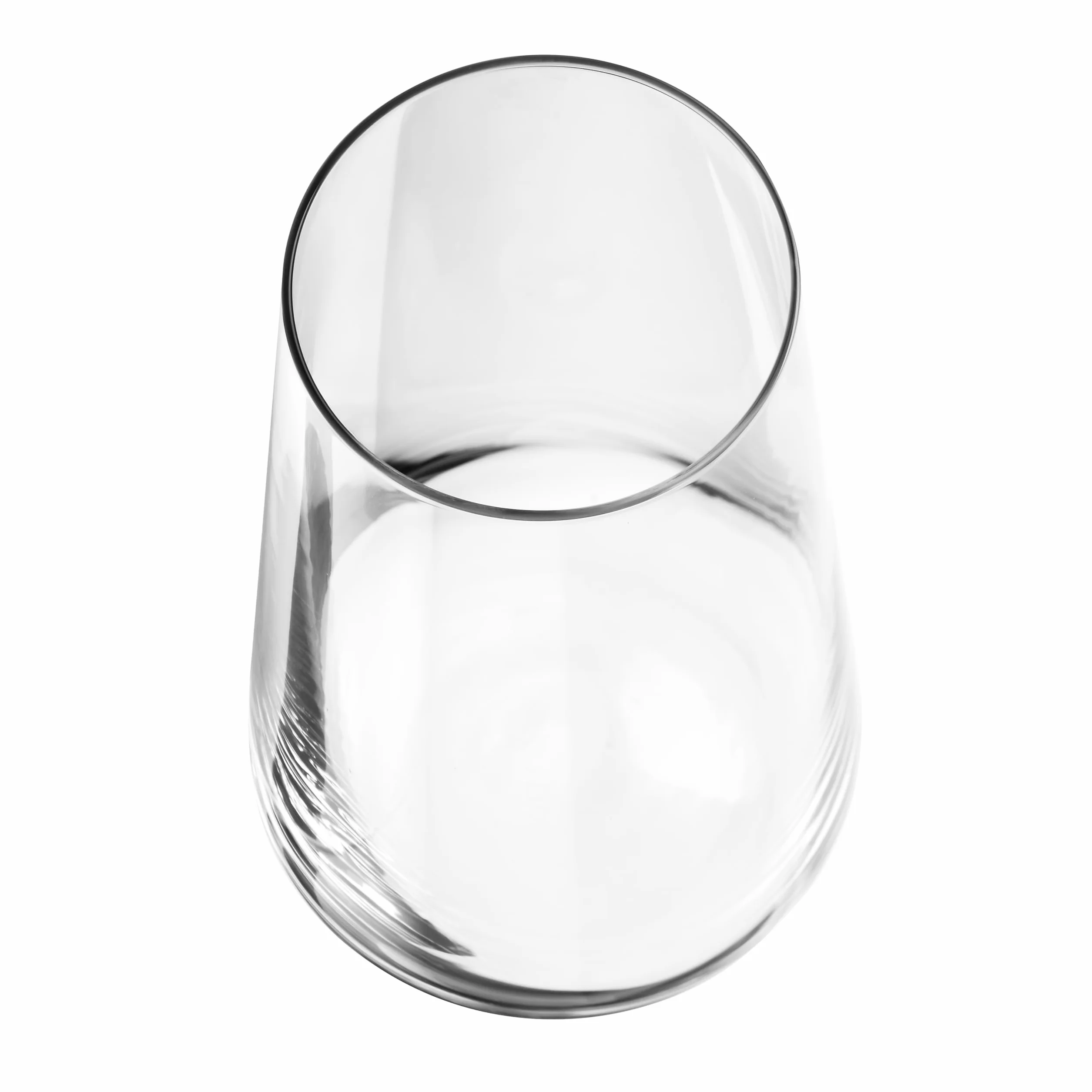 KROSNO Infinity Szklanki do Wody i Napojów 600 ml, Zestaw 6 szt – Wysokie, Nowoczesne, Szkło Kryształowe Bezołowiowe, Do Soku, Koktajli, Do Domu i Restauracji, Zmywarka