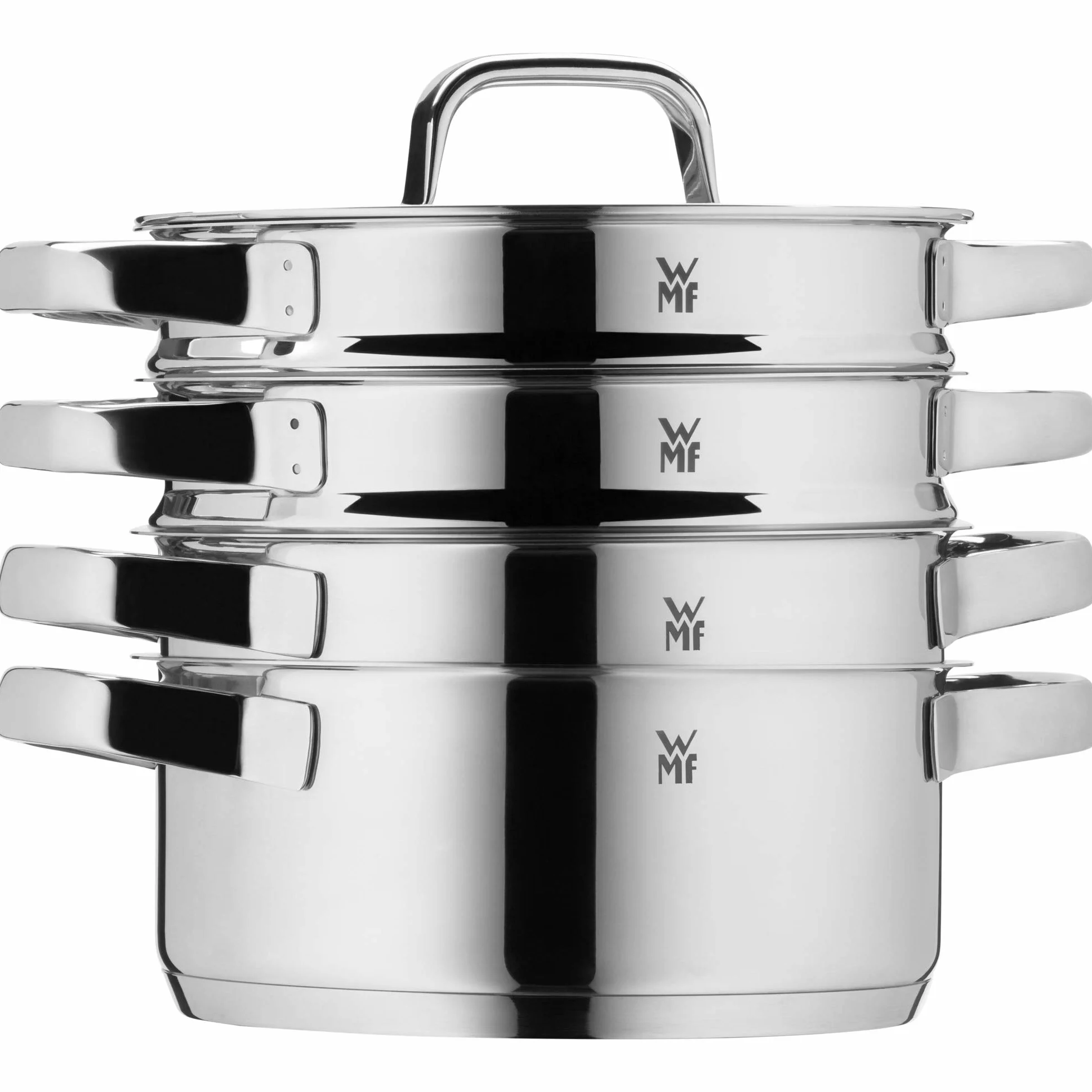WMF Compact Cuisine parowar do warzyw/ziemniaków 20 cm, wkład parowy do garnków, wkładka na parze ze stali szlachetnej Cromargan, nadaje się do mycia w zmywarce