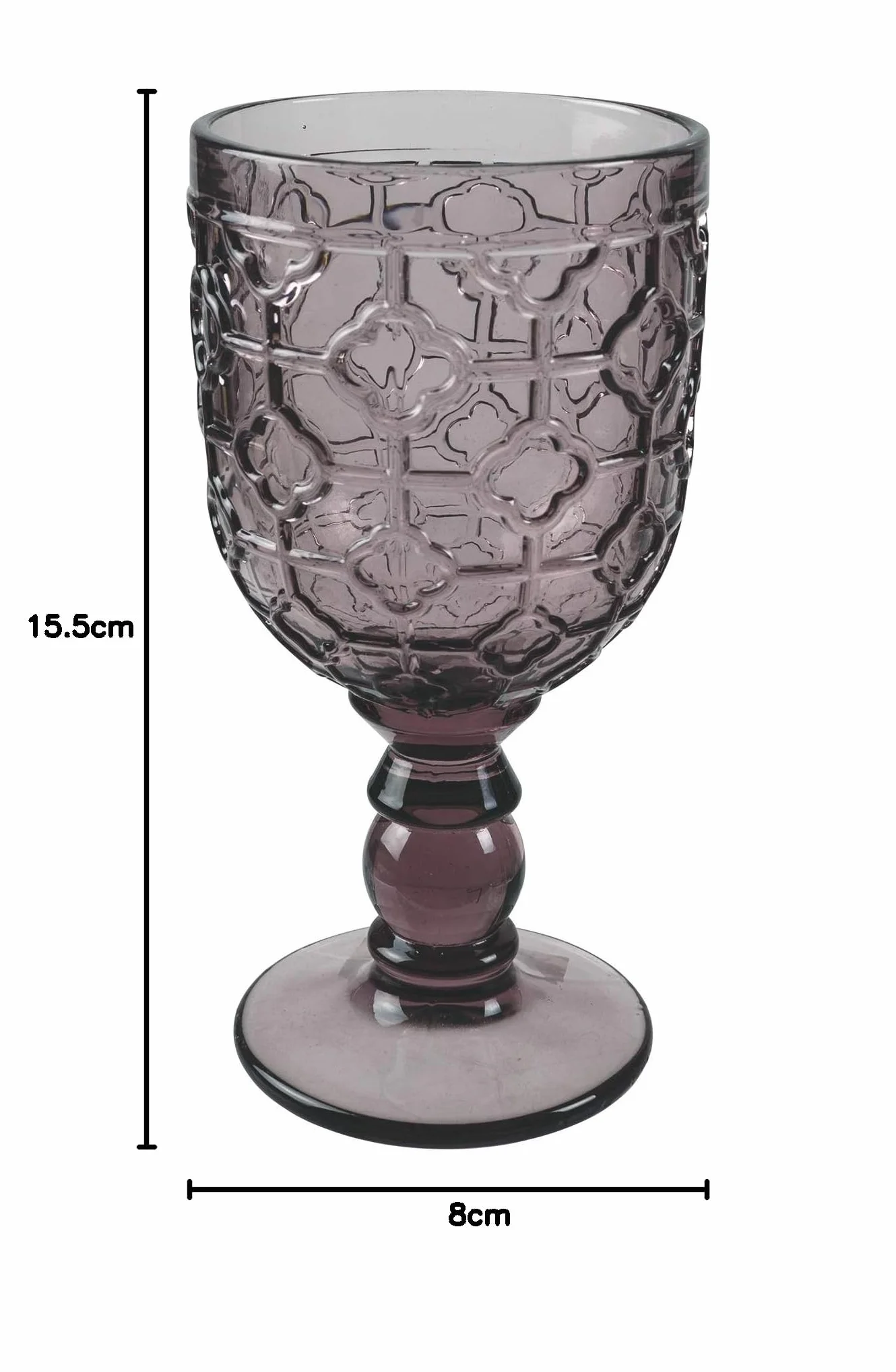 Villa D’Este Home Tivoli Geometria Zestaw Kielichów, Material, Wielokolorowy, 6 sztuk x 280 ml