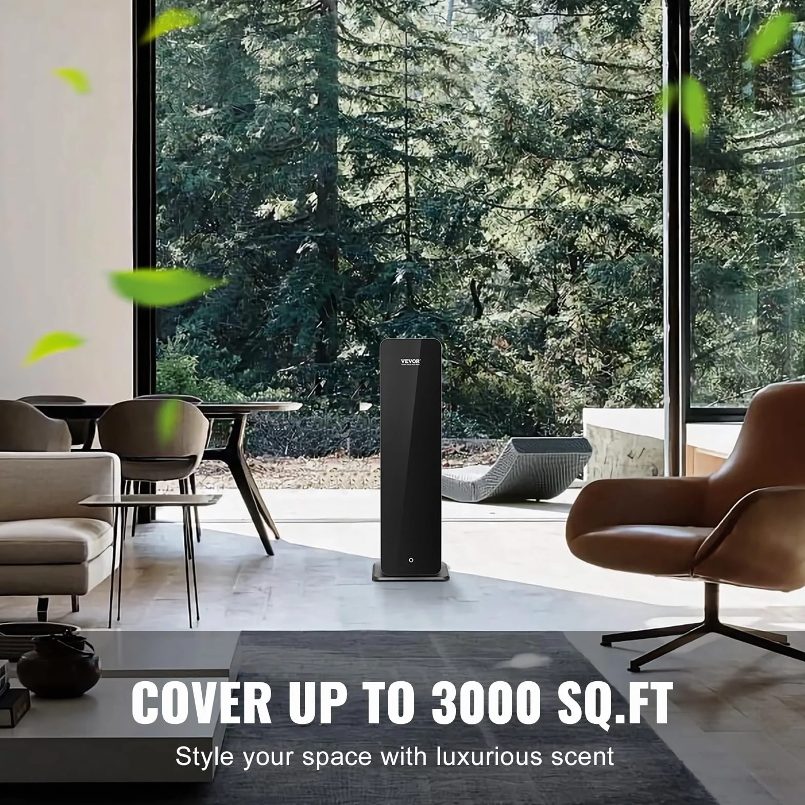 VEVOR Domowa maszyna zapachowa powietrza 950 ml Bluetooth inteligentny dyfuzor zimnego powietrza dyfuzor zapachowy olejków eterycznych bez wody, stojąca maszyna do aromaterapii do dużych pomieszczeń