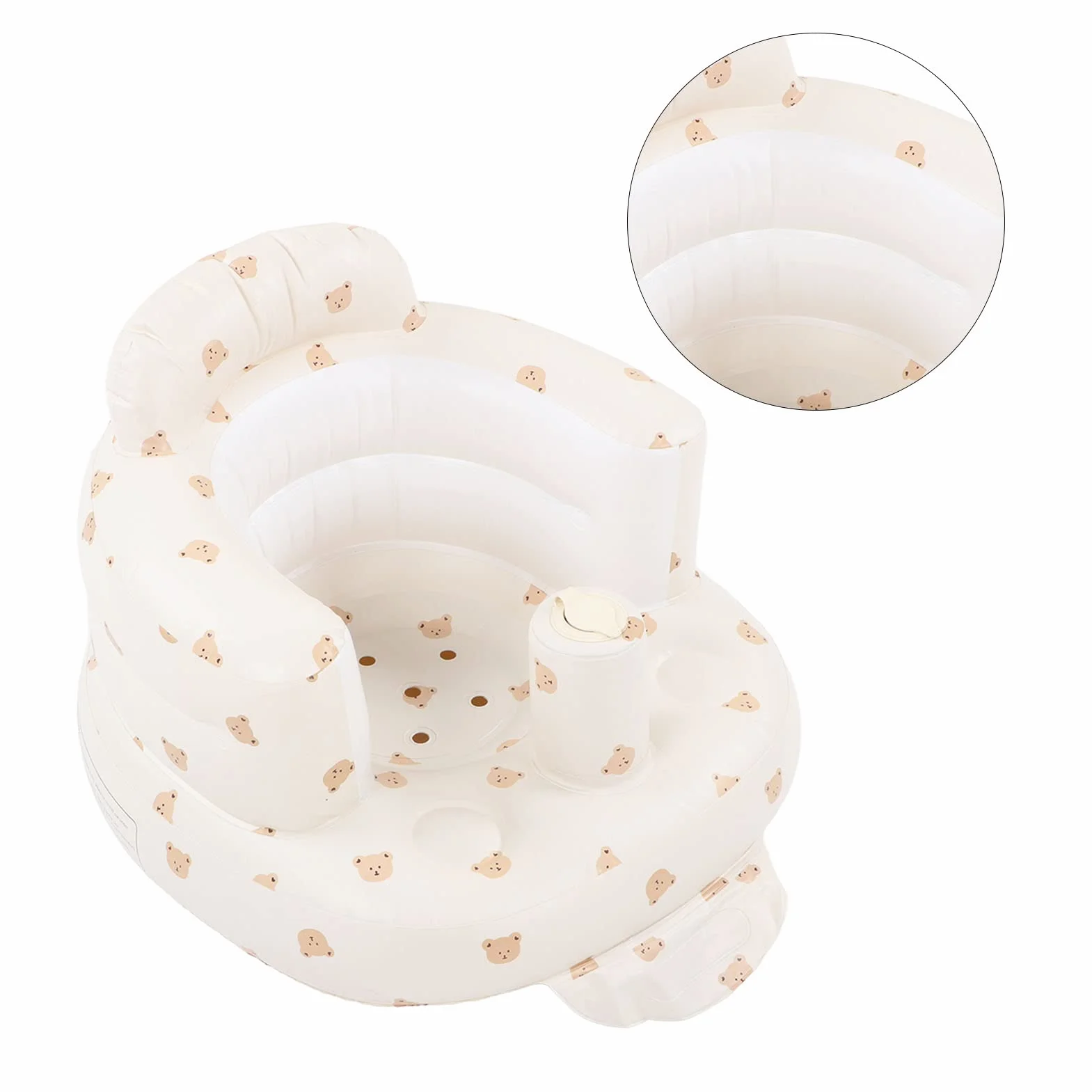 Nadmuchiwany Fotelik Dla Dziecka, Krzesełko Baby Shower Podłoga Siedzenie Prezenty Niemowlę Oparcie Sofa Dla Domu Gra Jadalnia Kąpiel Podróże