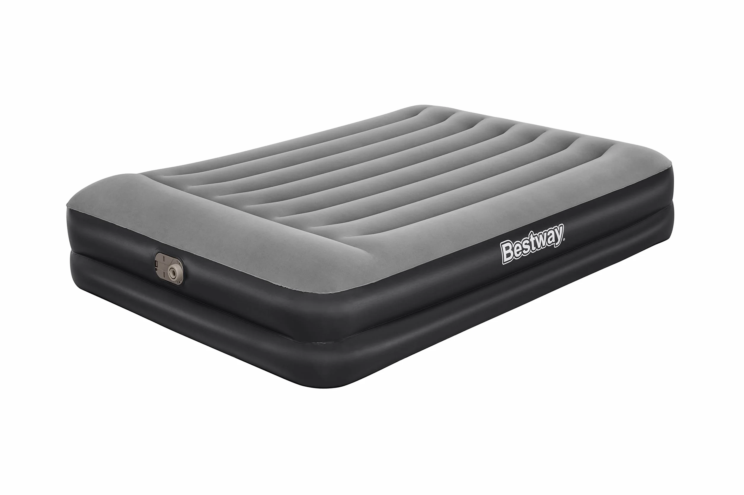 Bestway TriTech Aerolux materac dmuchany ze zintegrowaną pompą elektryczną Double XL/Mid 203 x 152 x 46 cm