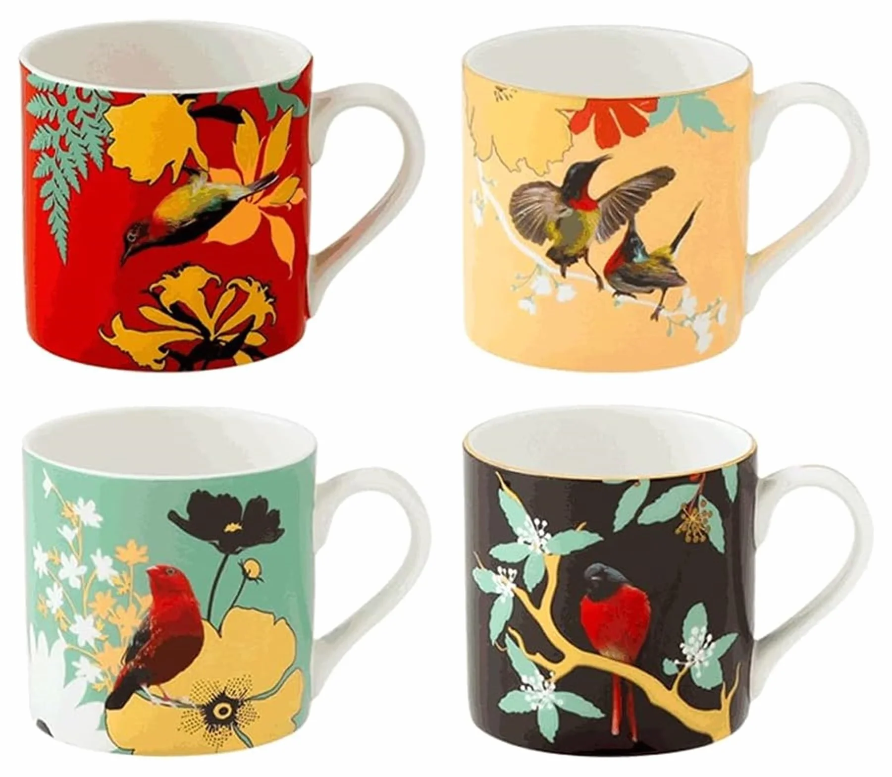 Kubek Kubek z porcelany kostnej ręcznie malowany kubek do kawy, 250ML kreatywna filiżanka do kawy w stylu chińskim, wielofunkcyjny kubek do napojów ze złotym rysunkiem Kawiarnia (Color : Green)