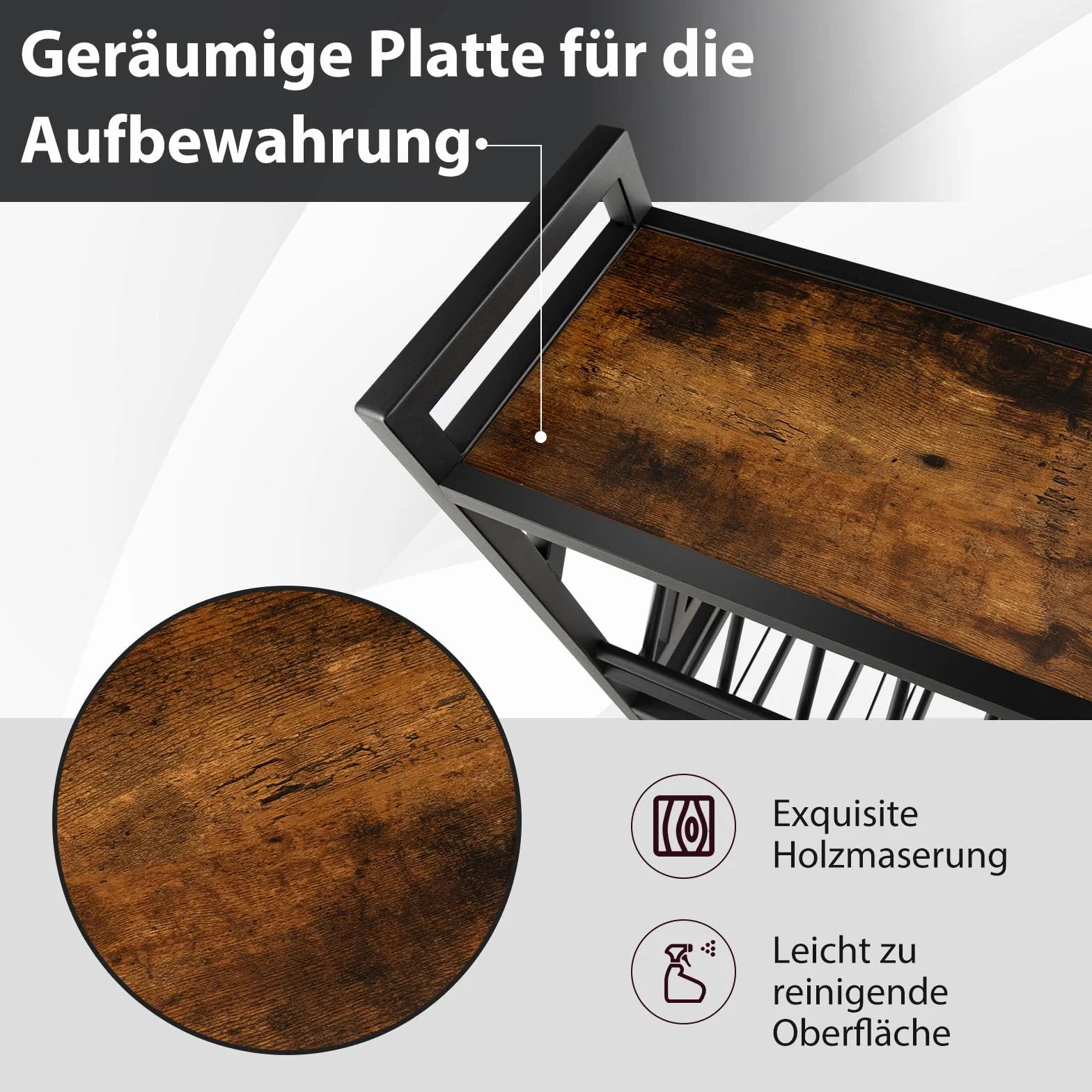 COSTWAYregał nawino, 10 butelek, 3 rzędy uchwytów, industrialny design, idealny do domu, baru, kuchni, restauracji