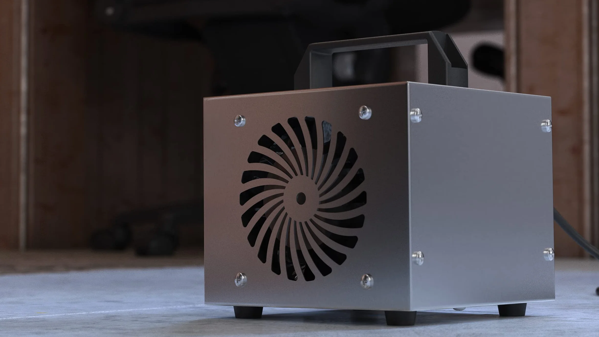 Cecotec Generator ozonu TotalPure 4000 Light Ozone. Moc 120 W, czyszczenie 28 g/h, timer, automatyczne wyłączanie, pokrycie do 100 m², łatwa obsługa, łatwy transport