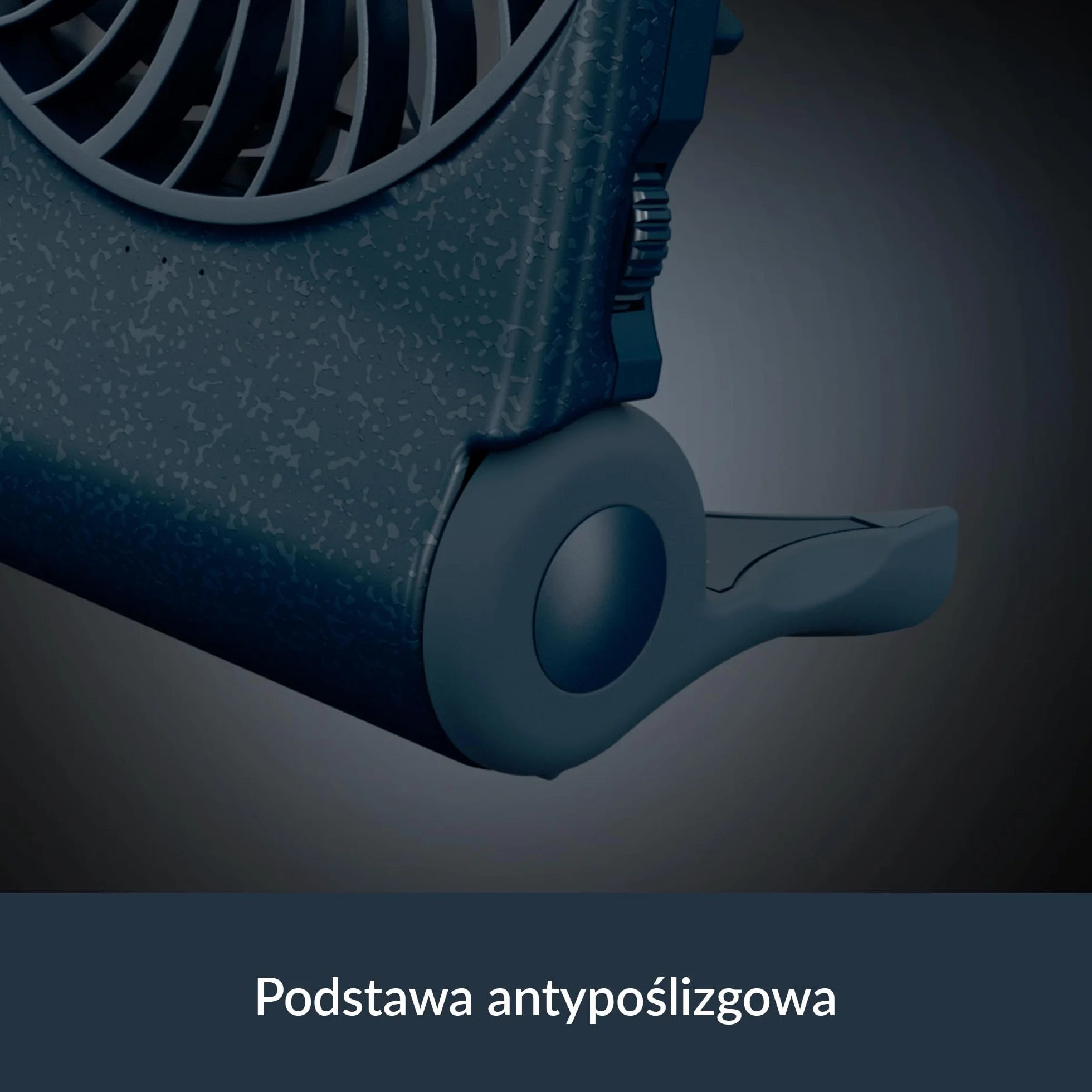 ARCTIC Summair 2Go (Dark Blue) - Wentylator Kieszonkowy z Akumulatorem i Stojakiem, Bezstopniowa Regulacja Prędkości, Czas Pracy 4-70 h, Połączenie USB-C (w tym Kabel USB-A) - Niebieski