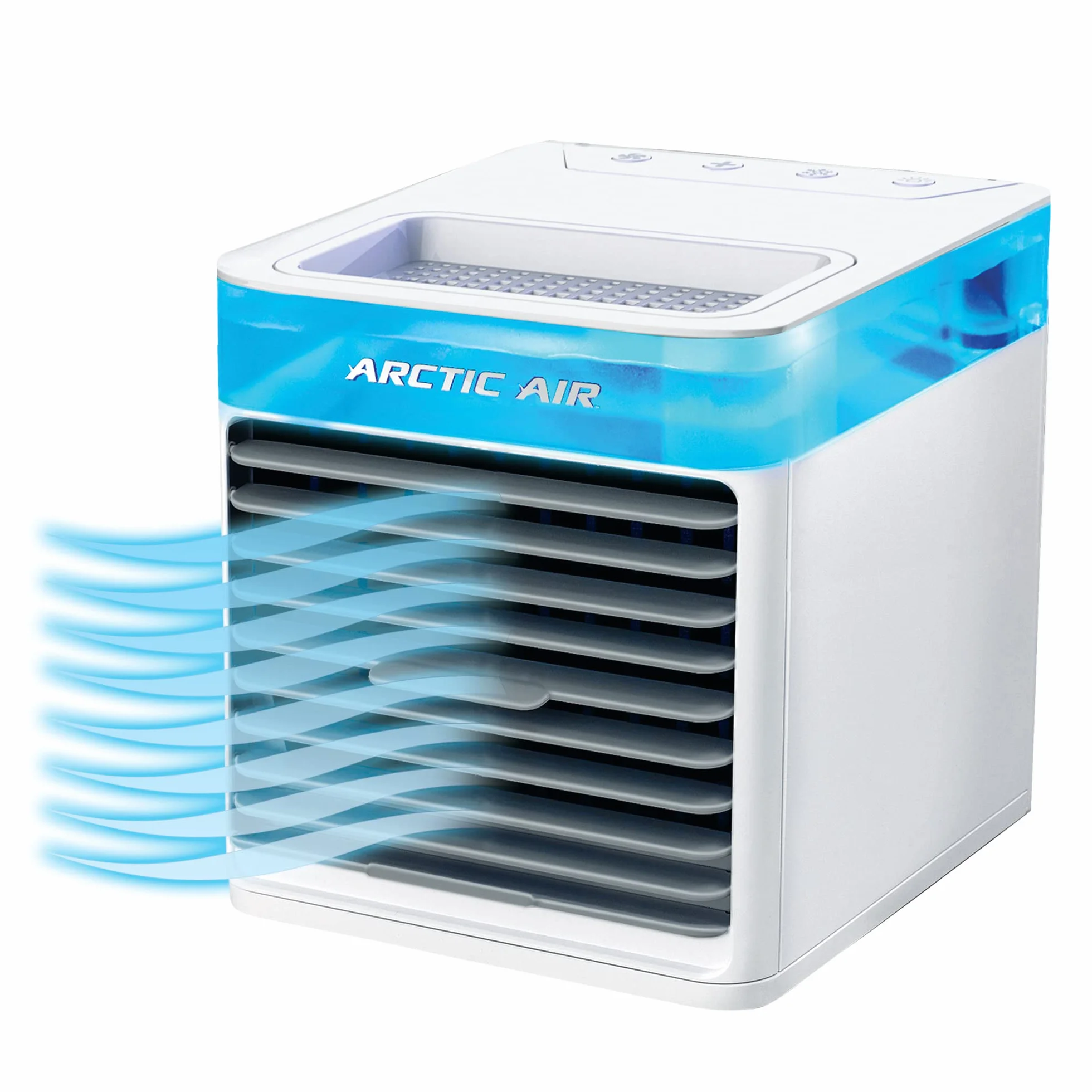 ARCTIC AIR PURE CHILL 2.0 Przenośny klimatyzator chłodzenie hydrauliczne 7 kolorów LED