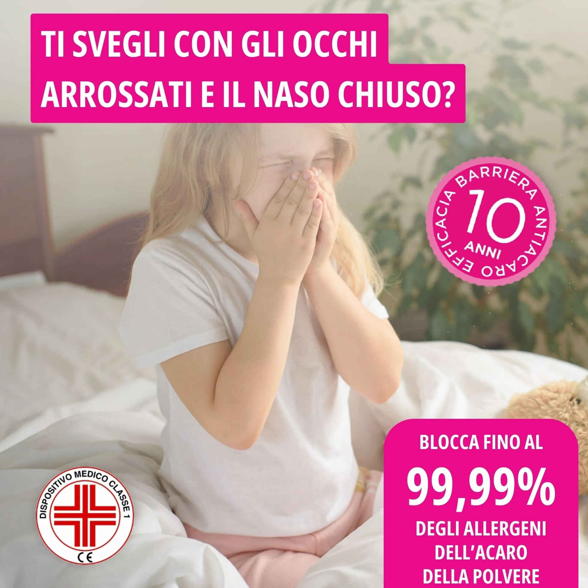 Allergosystem Zestaw 2 poszewek na poduszkę, ochrona przed roztoczami, 50 x 80 cm, poliester
