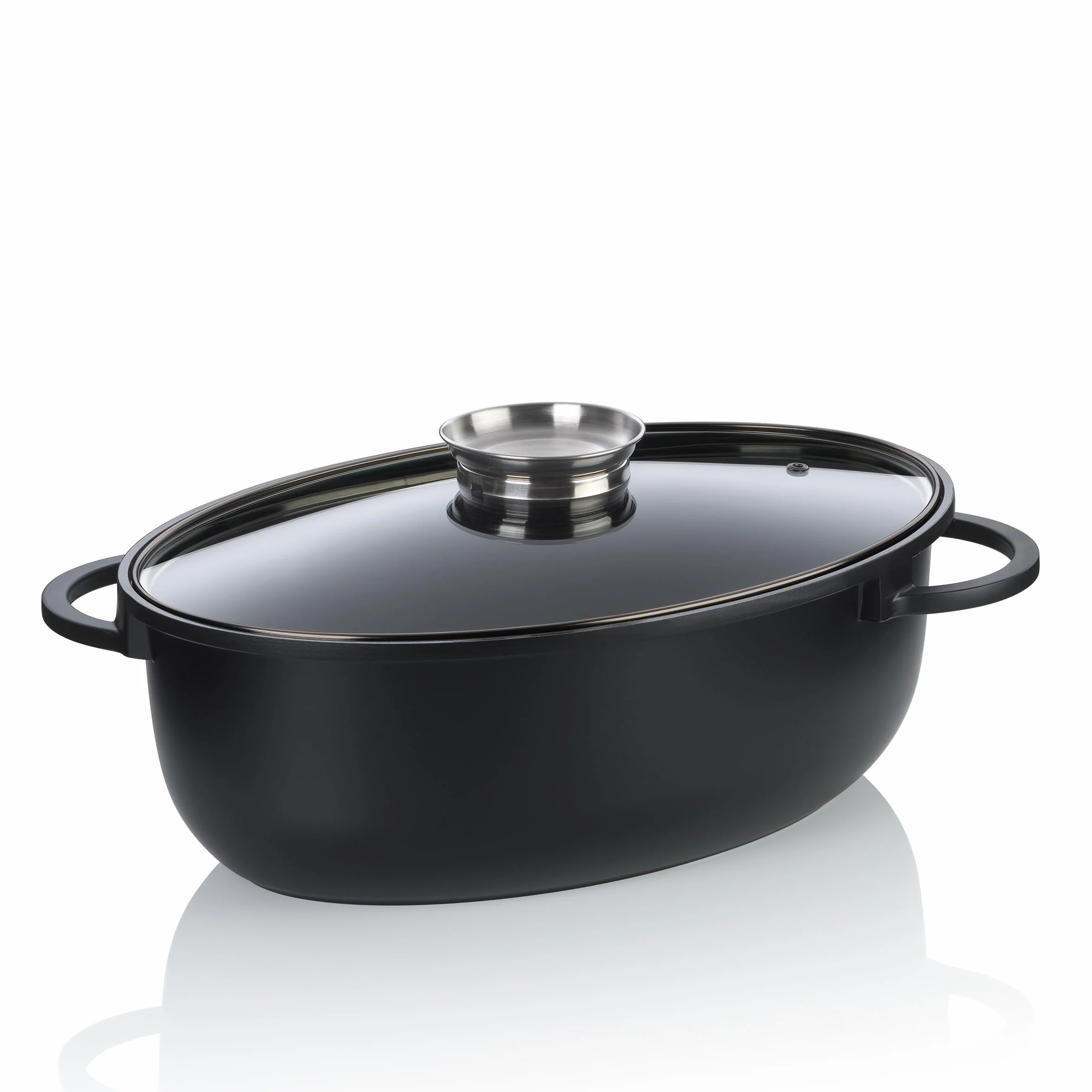 kela ATURA patelnia owalna, 8 litrów, Dutch Oven, żeliwna brytfanna z pokrywką, indukcyjna, odlew aluminiowy, powlekany ceramiką, nie zawiera PFAS