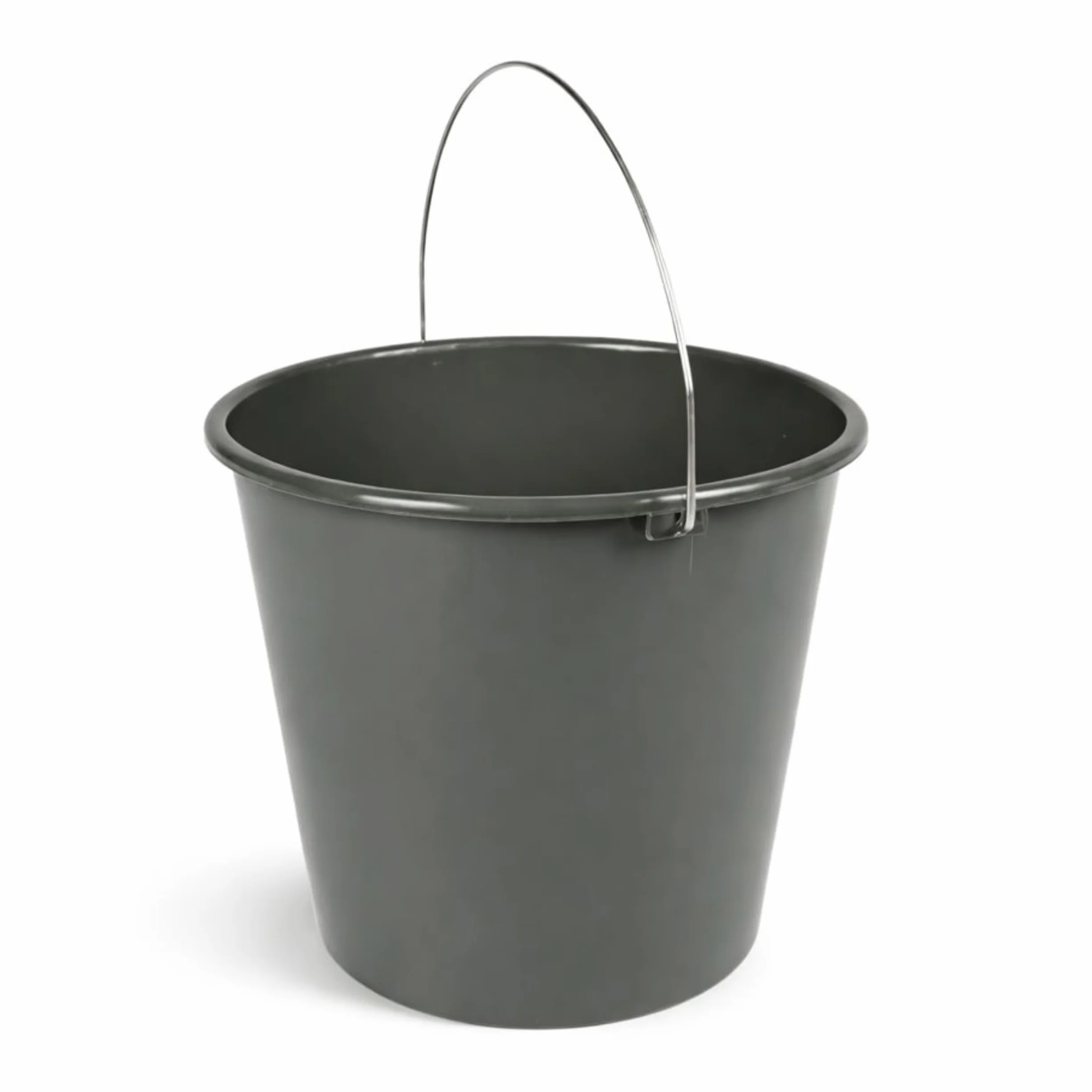 PARENCE - Plastikowe wiadro o pojemności 10 l z metalowym uchwytem - do użytku domowego, do ogrodu, gospodarstwa domowego - kolor losowy