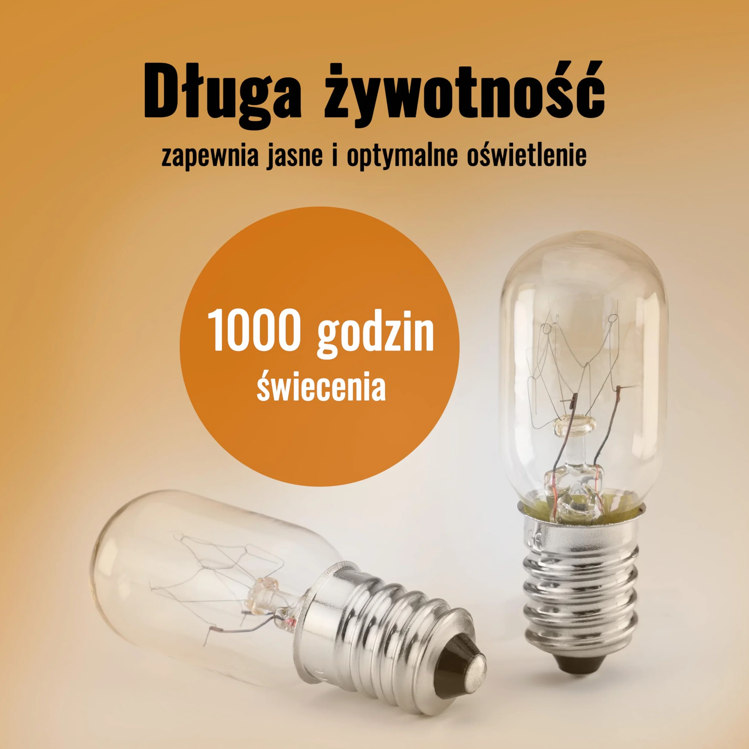 Poppstar 2 żarówki E14 15W do lodówek, maszyn do szycia, zamrażarek, lamp solnych (2700K ciepła biel, 150 lumenów)