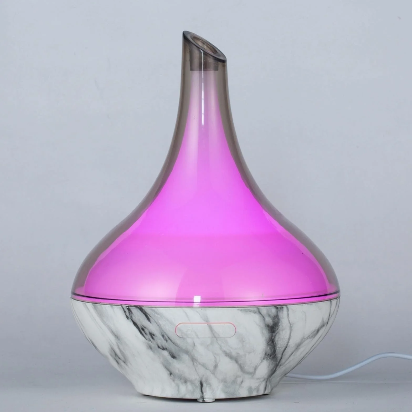 Zen'Aroma Dyfuzor olejku Hestia, ultradźwiękowy dyfuzor do aromaterapii zimnej, elektryczny dyfuzor nawilżacza, konfigurowalne oświetlenie LED, nowoczesny design, cichy i kompaktowy