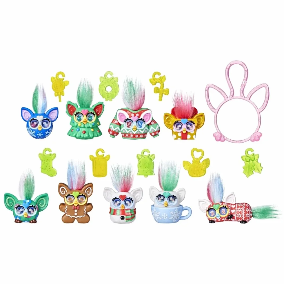 Kalendarz adwentowy z miniaturowymi figurkami Furby