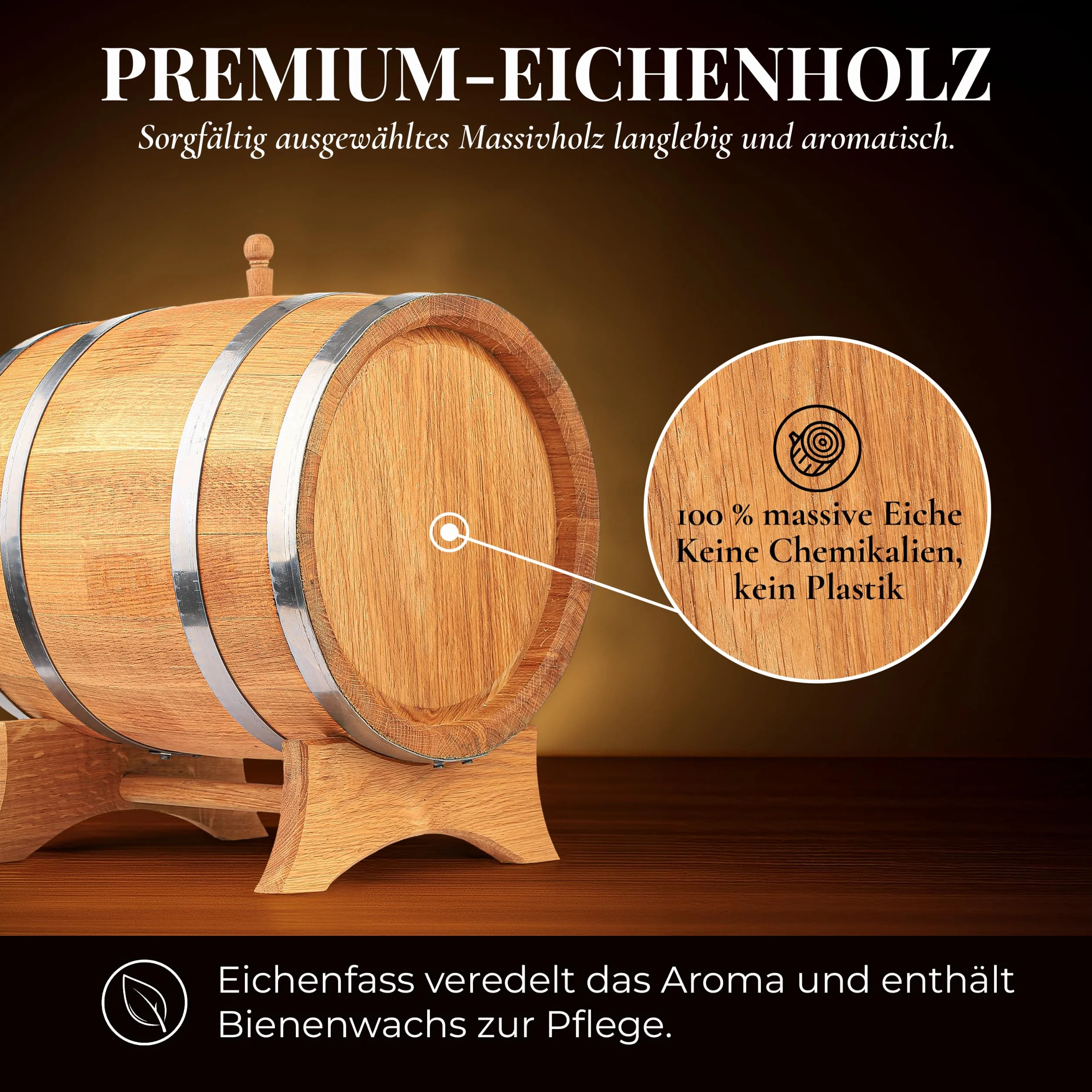 Dębowa beczka drewniana 5 litrów na whisky wino alkohol