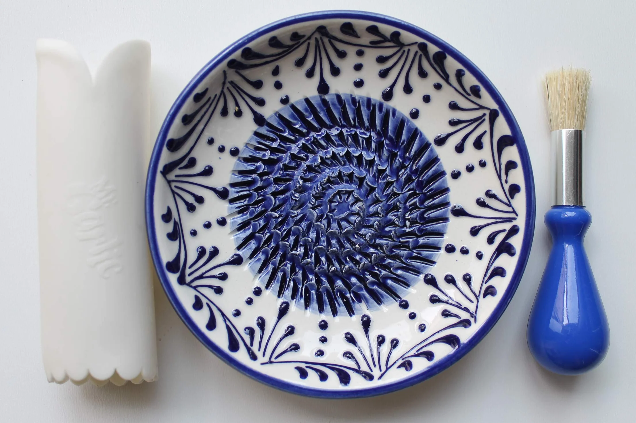 Josko Produkte Tarka Ceramiczna, Niebieski/Biały, 21,5 x 16 x 4,5 cm