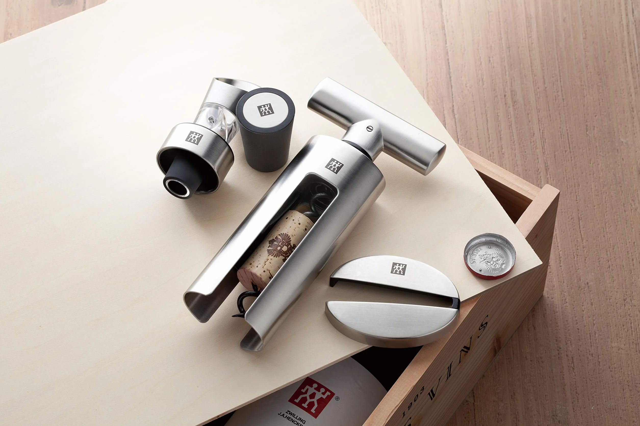 Zwilling Sommelier, 39500-048-0 stal nierdzewna, srebrny, 2-częściowy zestaw, 10