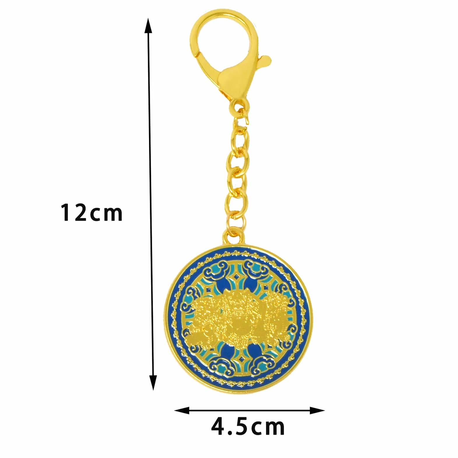 Feng Shui Three Celestial Guardians Brelok Harmonia Bogactwo Porsperity Sukces Zen Amulet Chińska Sztuka Prezent Świąteczny W5474