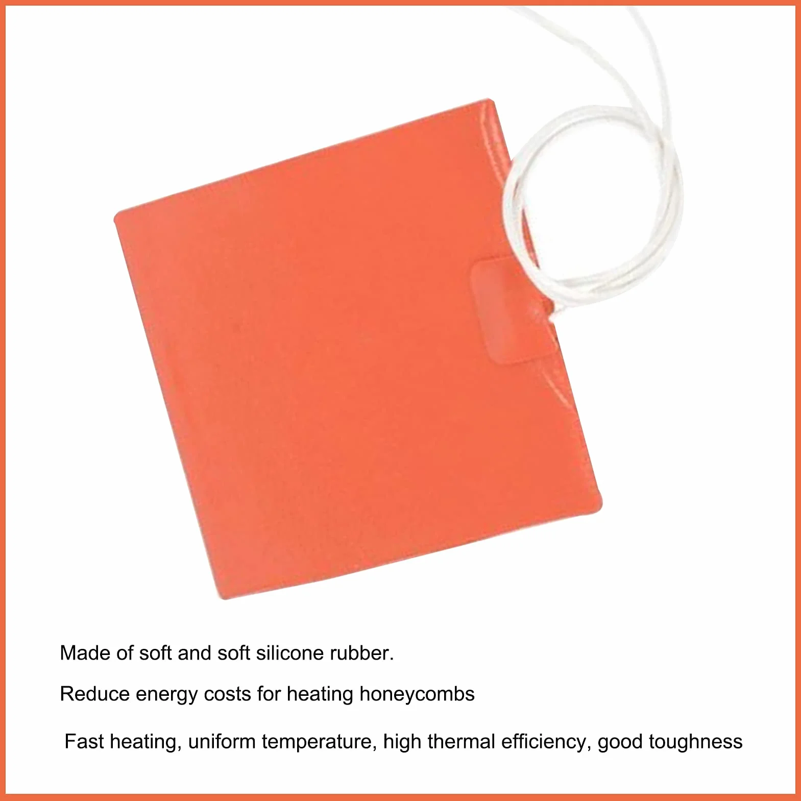 Płyta grzewcza 100 x 120 mm 12 V 12 W kauczuk silikonowy