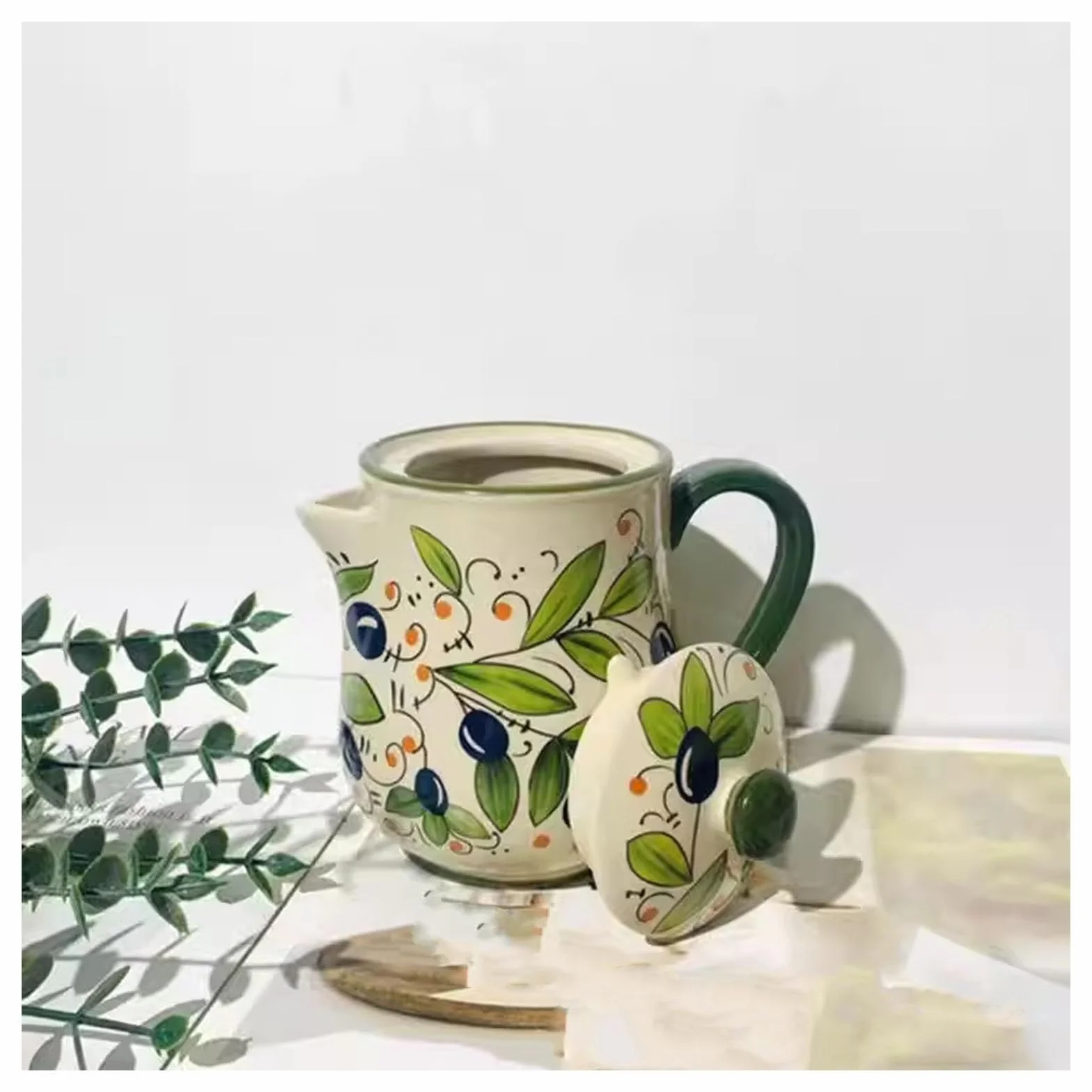 Vintage butelka z dozownikiem oleju, ceramiczna butelka na sos sojowy 320 ml, japoński dozownik przypraw do olejów, octu i syropów