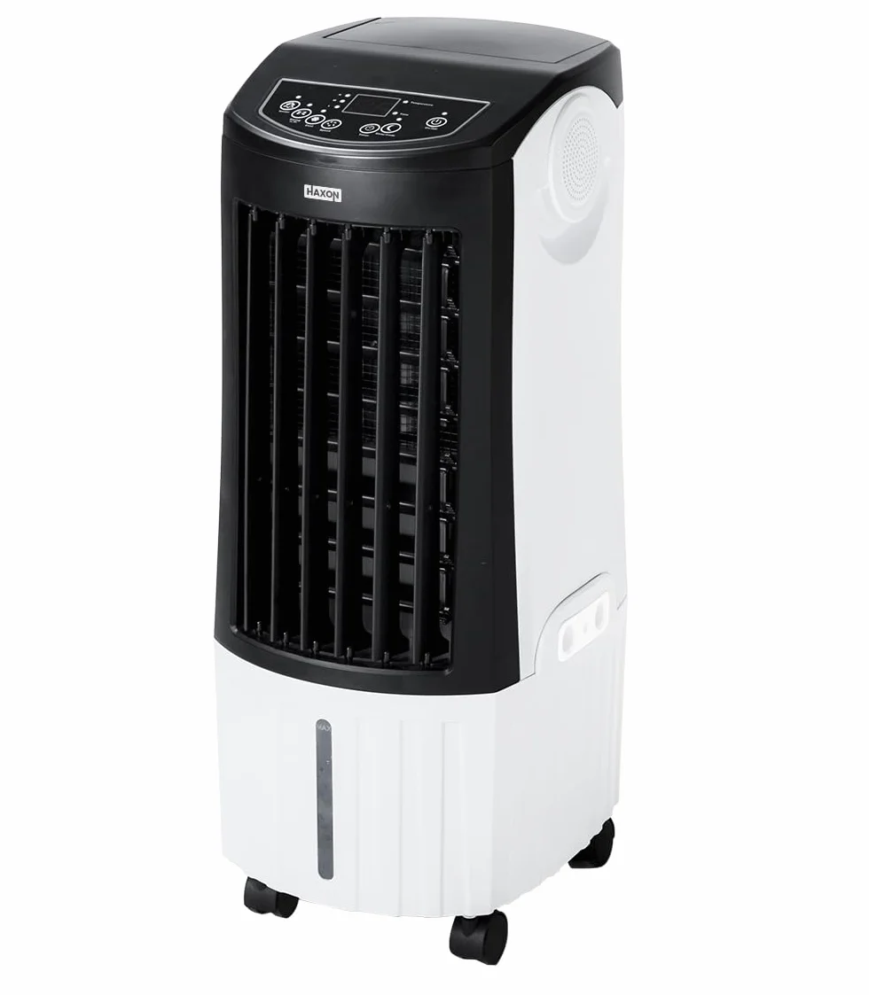 HAXON ROX klimator ewaporacyjny 12 l, 1000 m³/h, jonizacja, nawilżacz i wentylator, pilot, timer 24 h, funkcja SWING, chłodzenie powietrza do domu i biura