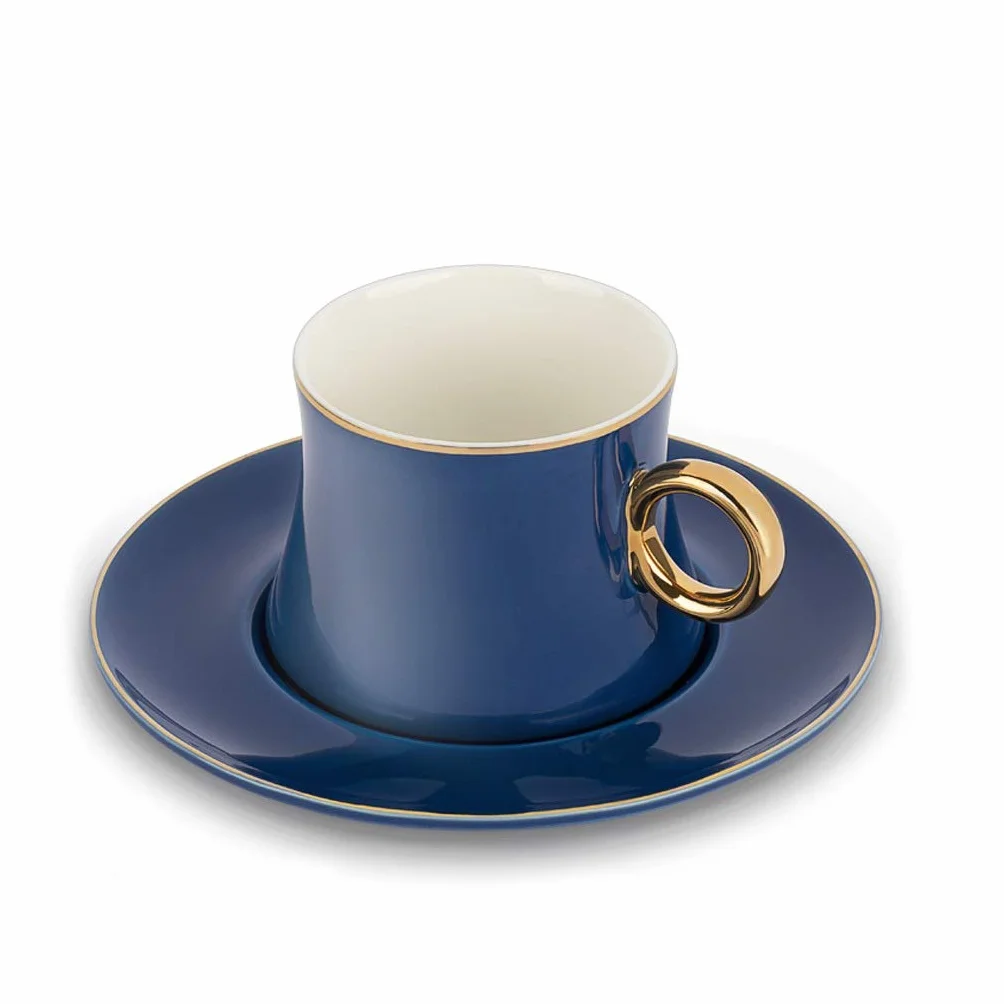 Uniwersalny zestaw do herbaty, filiżanka do kawy, zestaw filiżanek do kawy, popołudniowa herbata, ceramiczny kubek, zestaw filiżanek i spodków, 7,4 uncji