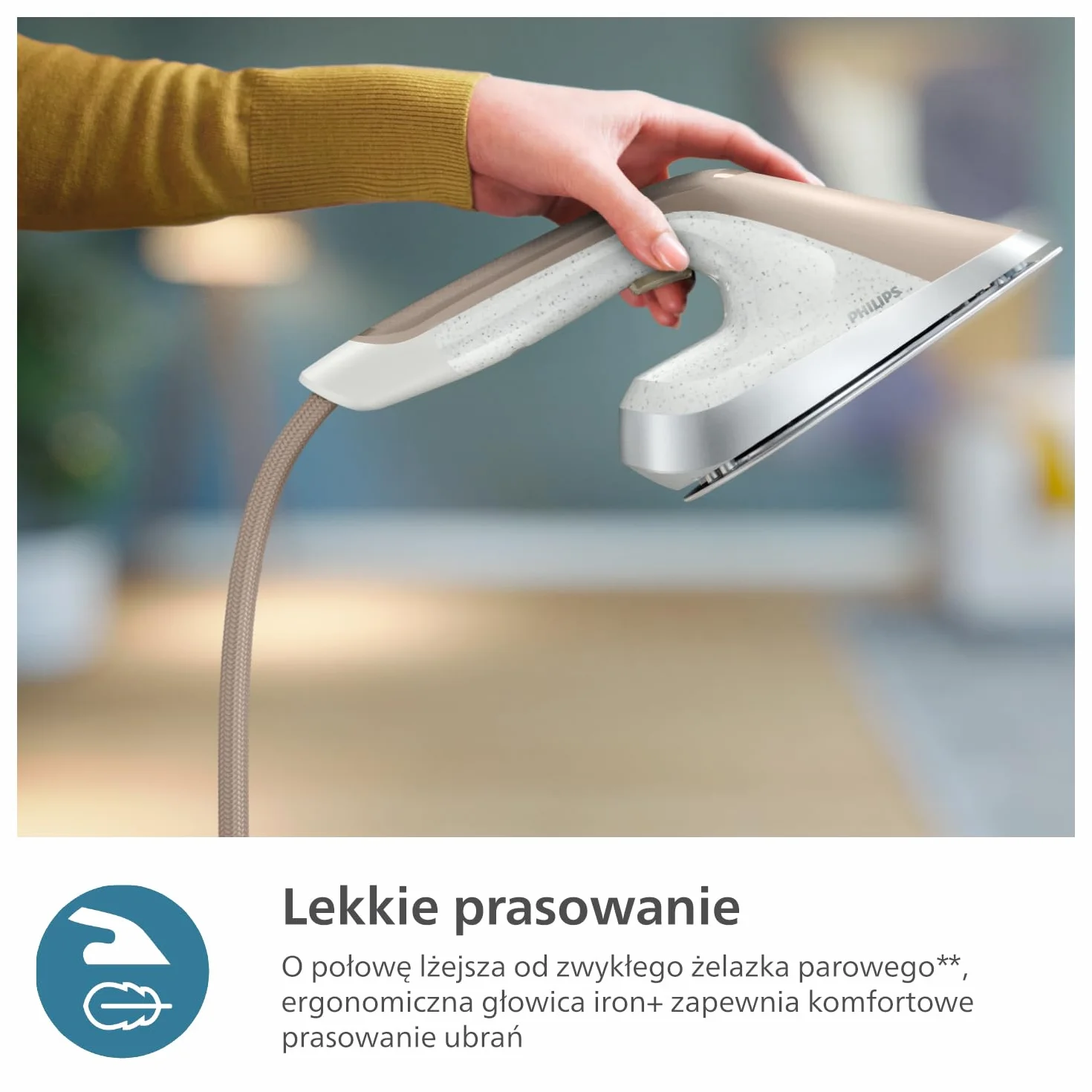 Philips Urządzenie do prasowania All-in-One z Serii 6000 - Deska o wielu kątach nachylenia, Technologia Brak Przypaleń, Moc 1800W, Zabija Do 99,9% bakterii i roztoczy* (AIS6010/10)