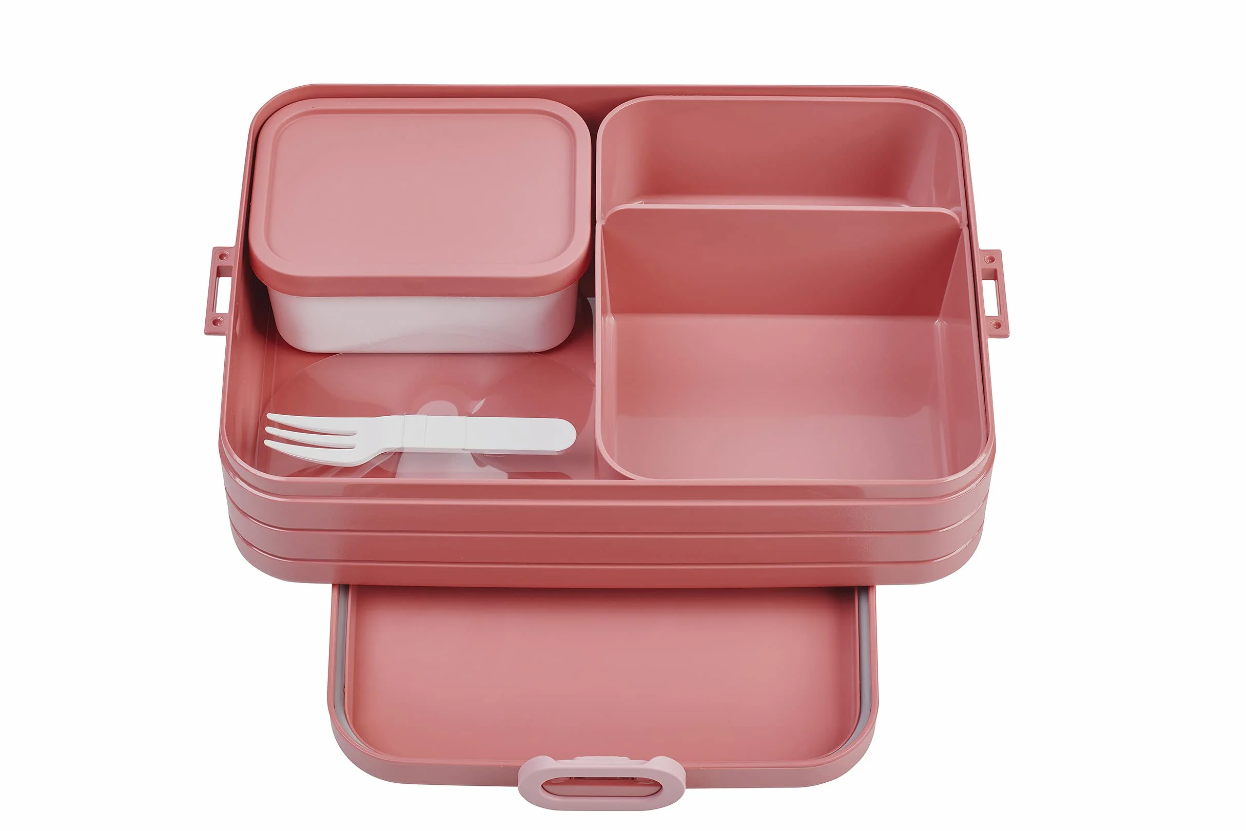 Mepal Take A Break Zestaw Dużych Pudełek Bento na Lunch, Pudełko na Kanapki, Małe Przekąski i Resztki, 1500 Ml, Żywy Fiołkowy