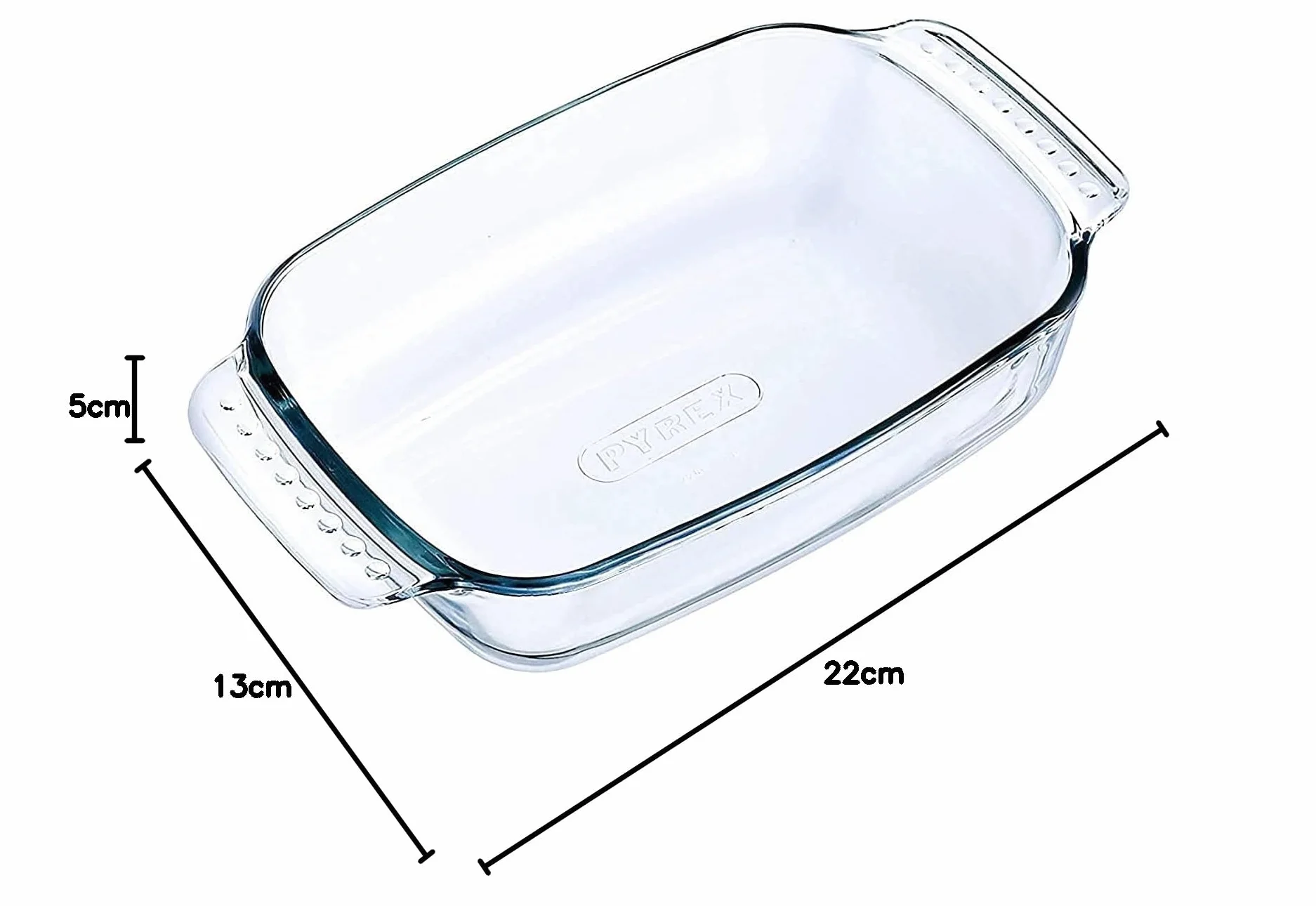 Pyrex Classic Naczynie Żaroodporne, Szkło, Przezroczysty, 22 x 13 x 5 cm