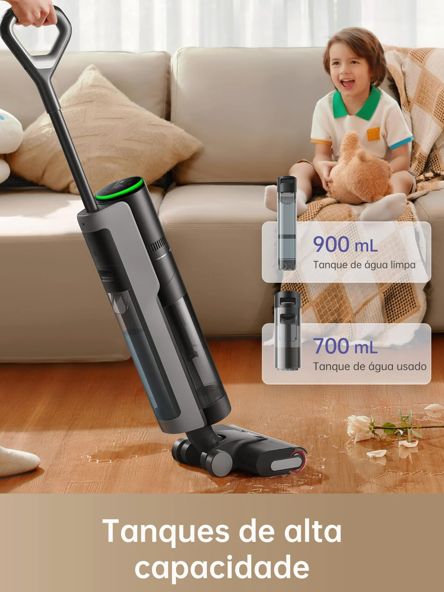 Dreame H12 Pro Odkurzacz Pionowy, Czarny, 300 W 22 V