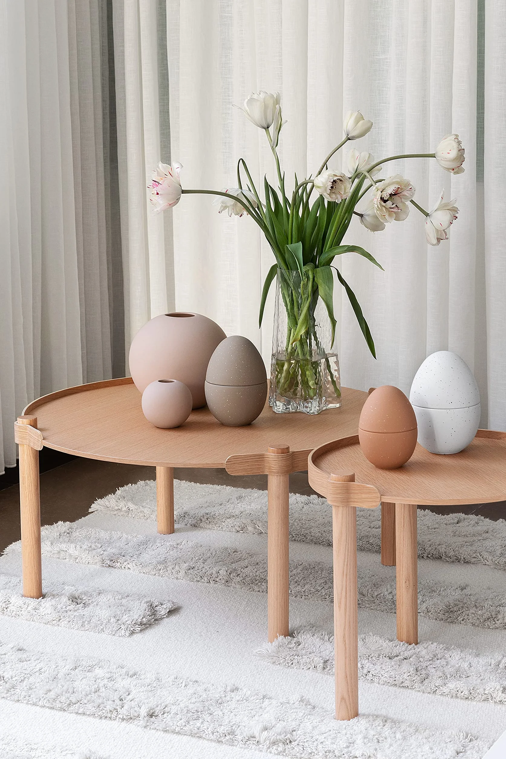 Cooee Design Bonboniera 18 cm biała, miska na cukierki, dekoracja wielkanocna