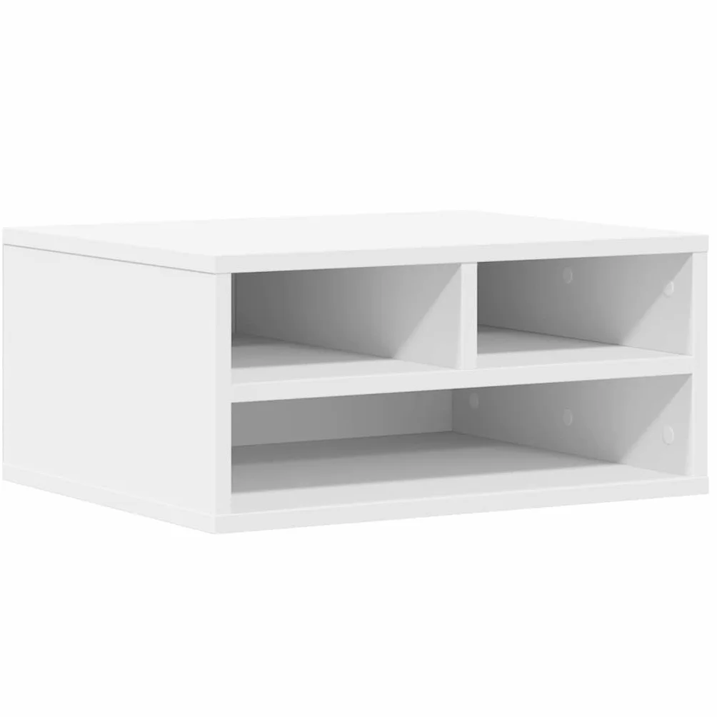 vidaXL Stojak pod drukarkę, biały, 49x40x22,5 cm, stojak na drukarkę, regał na drukarkę, stolik pod drukarkę, stolik na drukarkę, szafka na drukarkę